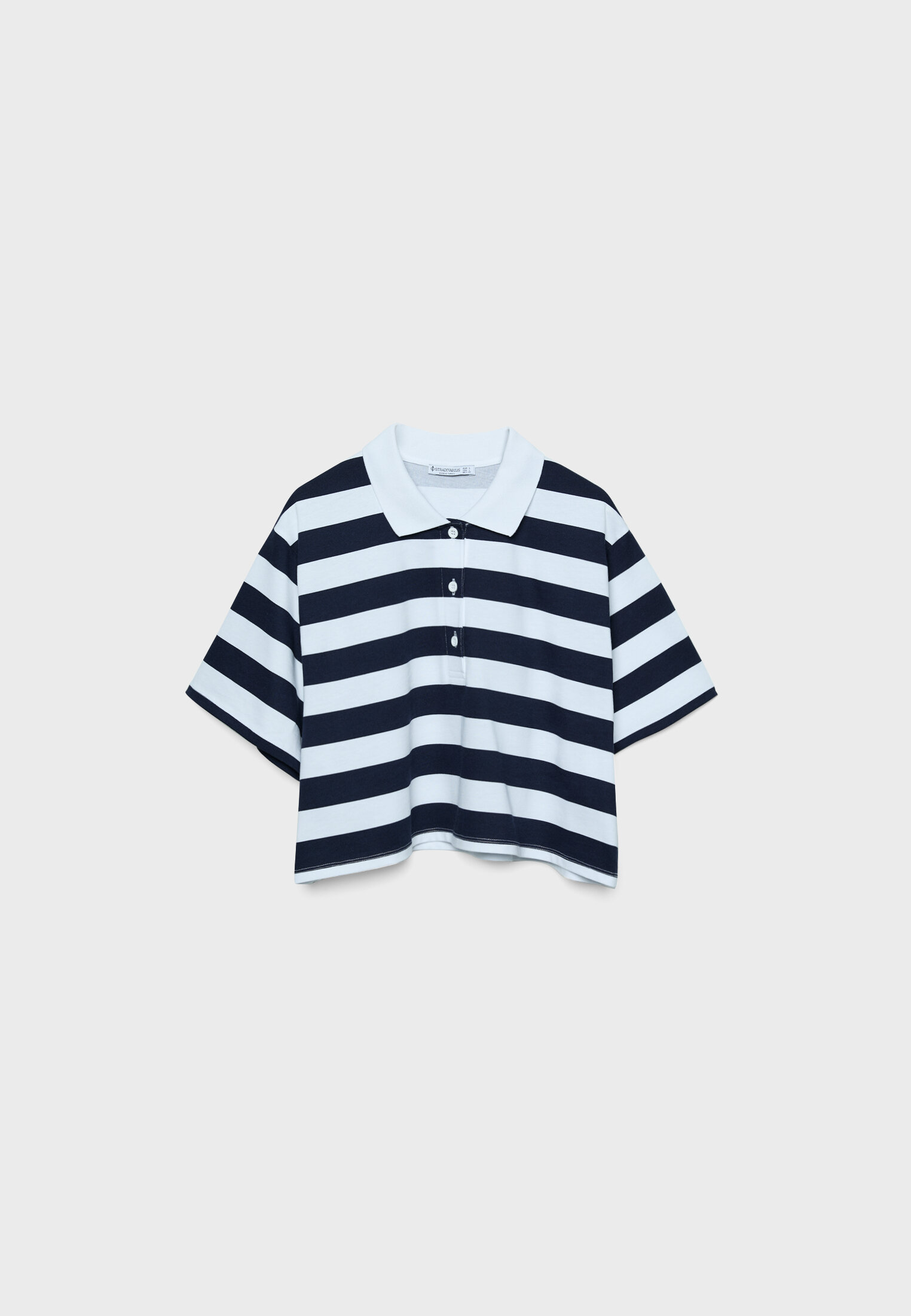 Cropped striped polo T shirt Women s fashion Stradivarius Armenia