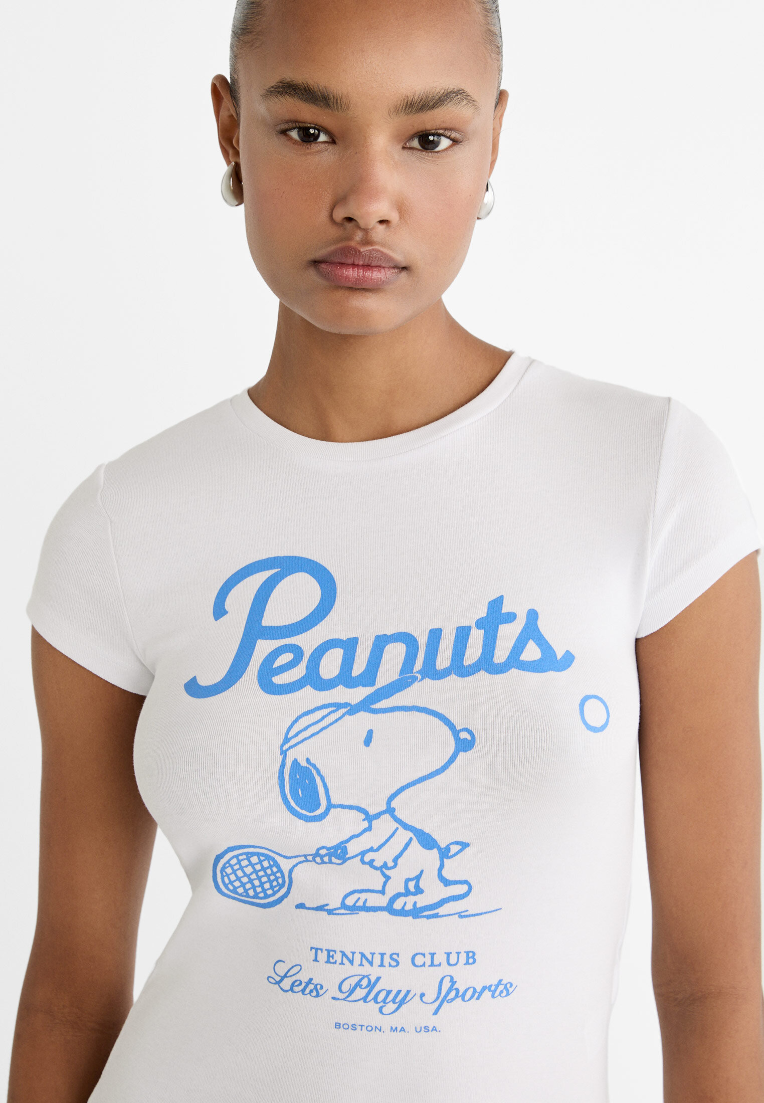 Snoopy print T-shirt