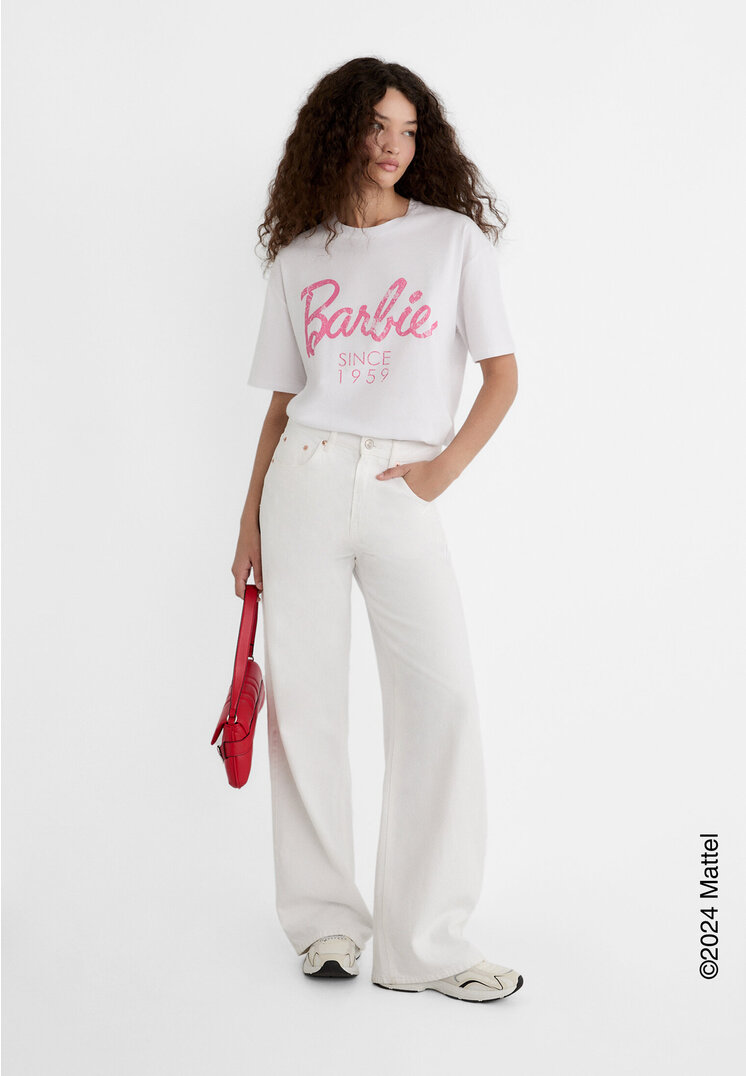 Stradivarius Barbie™ T-shirt  White XS