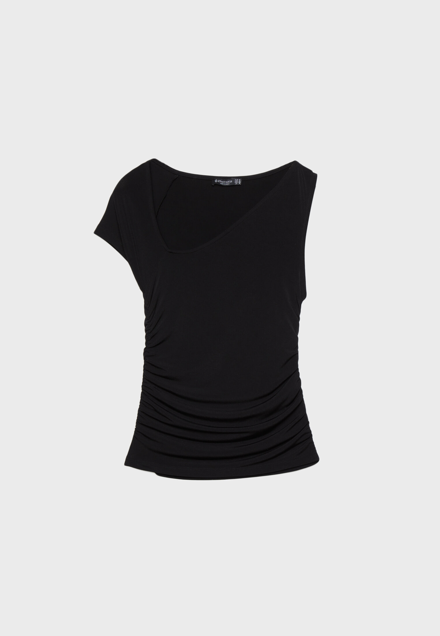 Asymmetrisch T shirt Mode voor dames Stradivarius Belgi