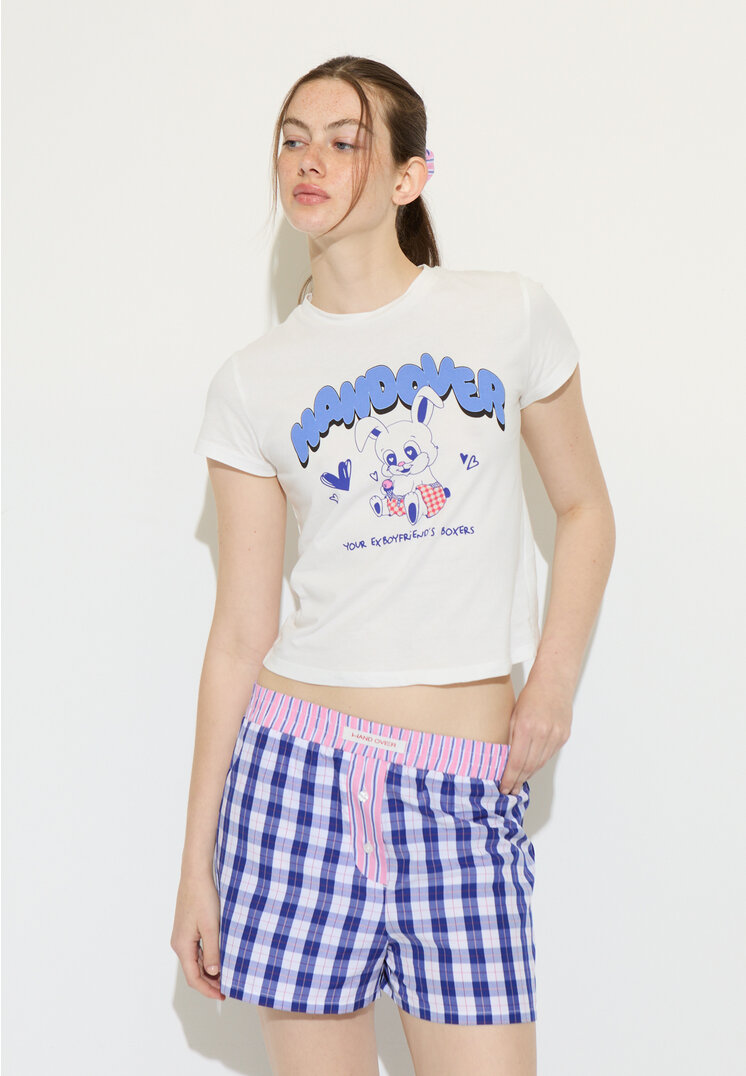 

Stradivarius Shirt mit Print Handover Weiß L