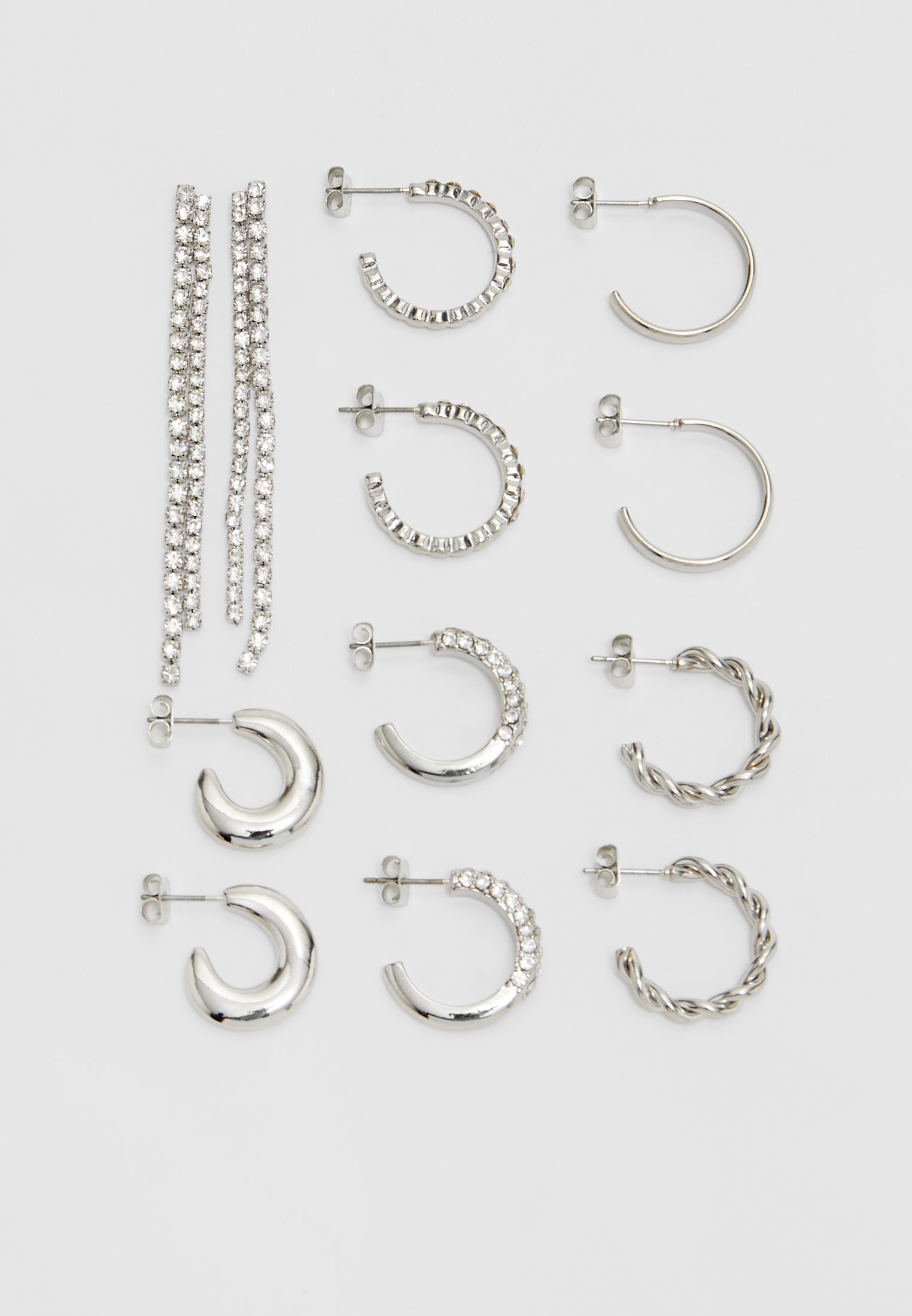 set-of-6-rhinestone-and-hoop-earrings-women-s-fashion-stradivarius