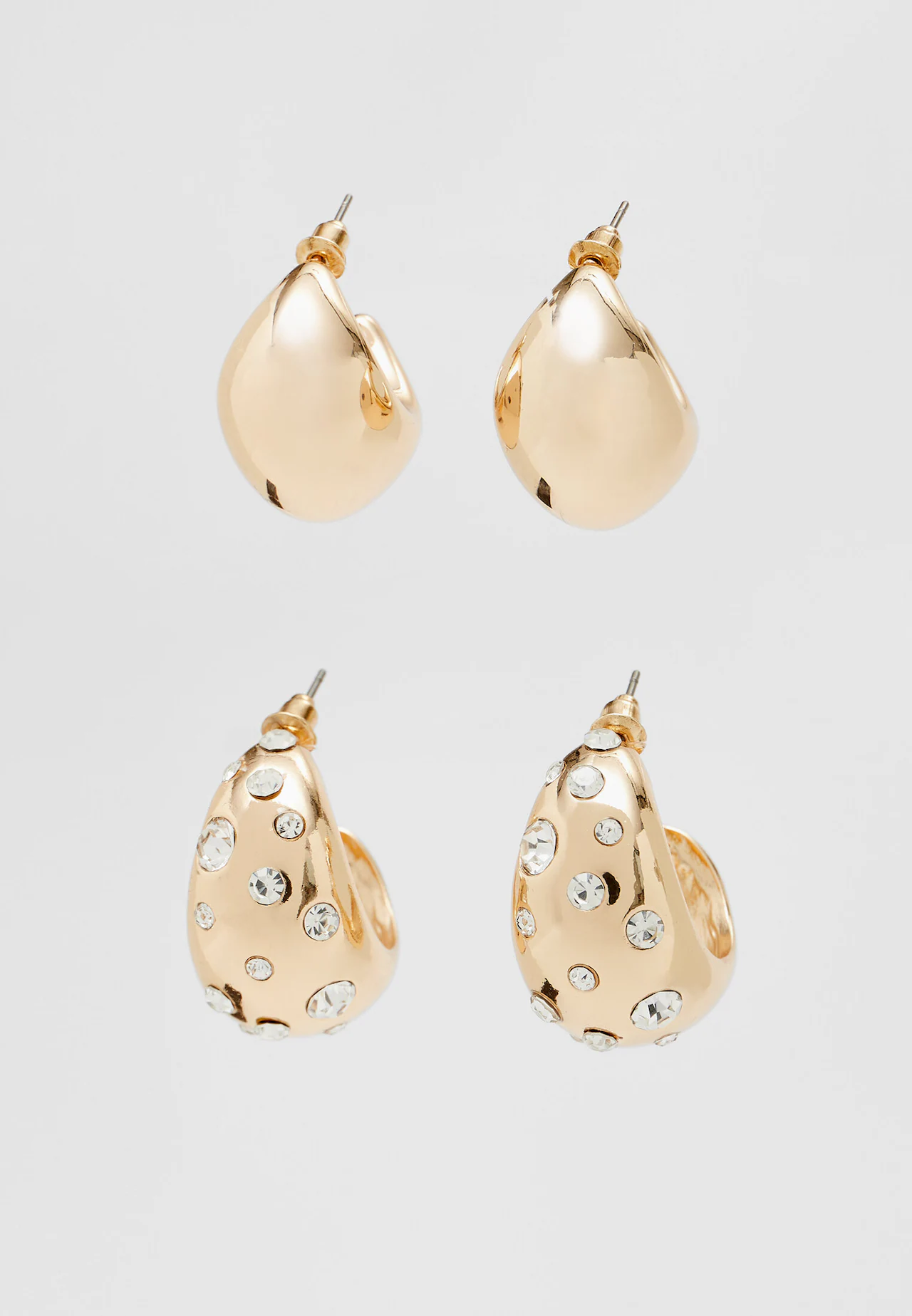 Set of 2 pairs of stone earrings - Women\'s fashion | Stradivarius United  States