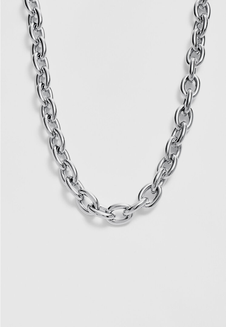 Stradivarius Halskette mit Kette Grau OS