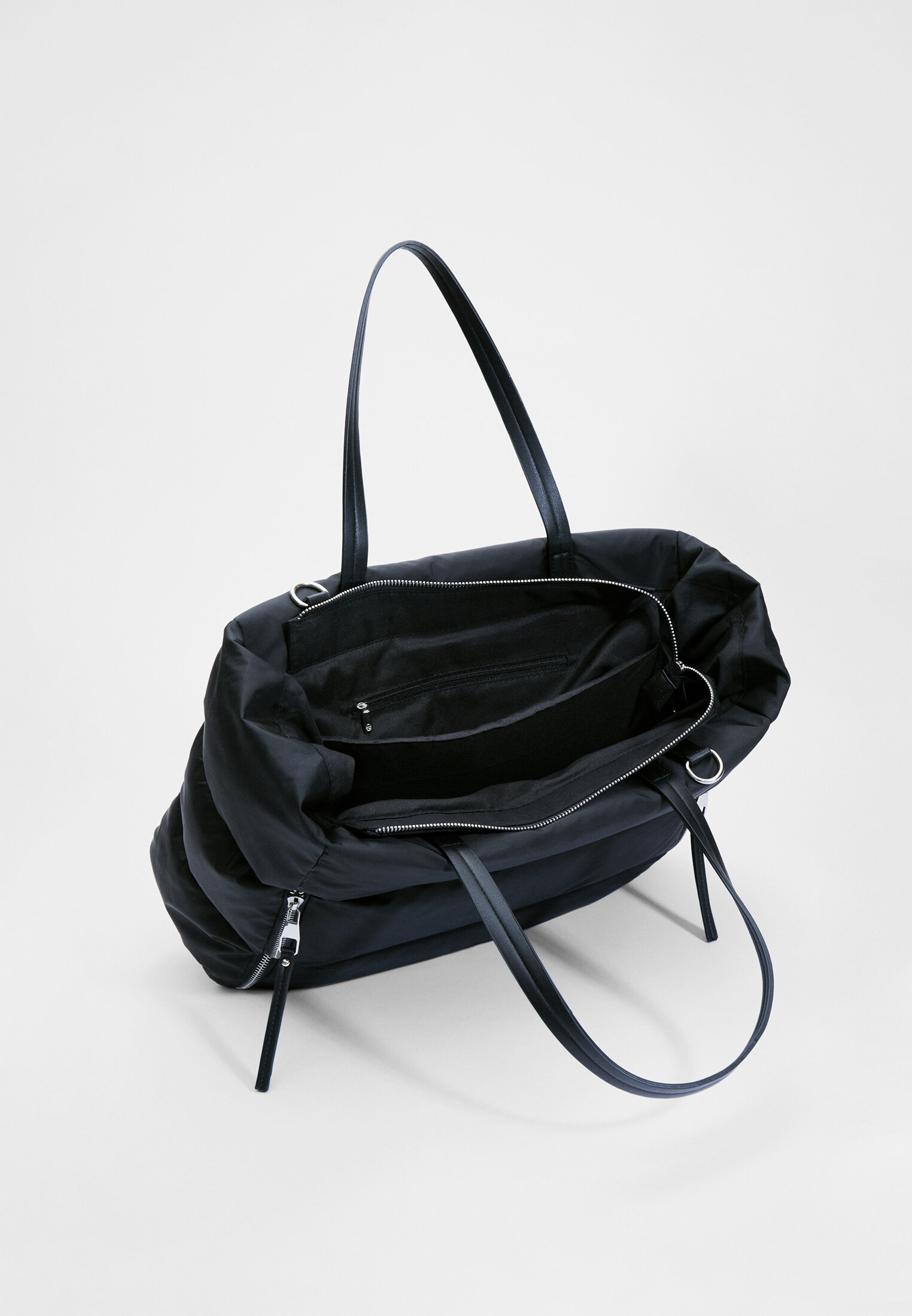 Sac cabas en tissu fermetures clair Mode femme Stradivarius