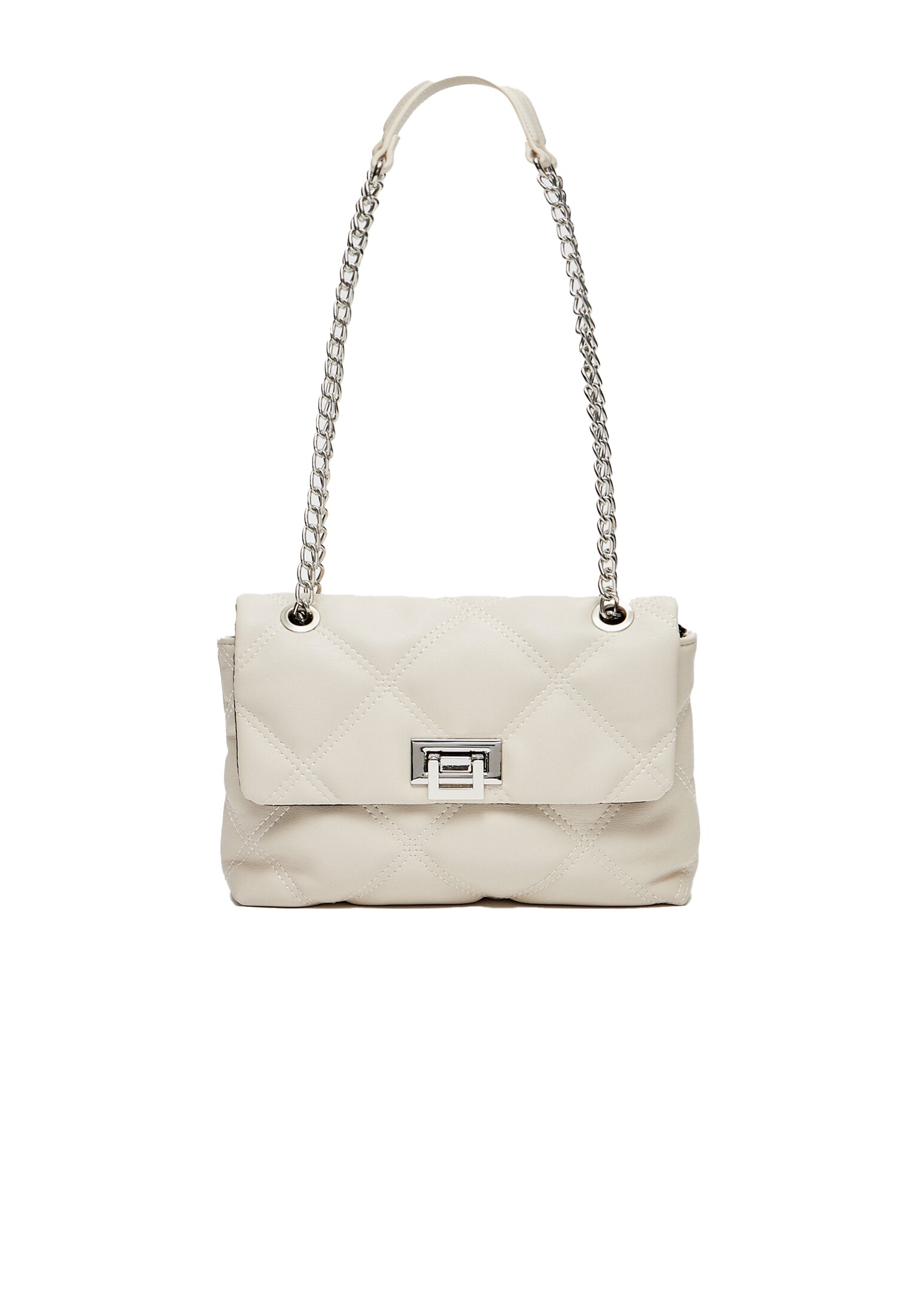 White quilted clearance bag