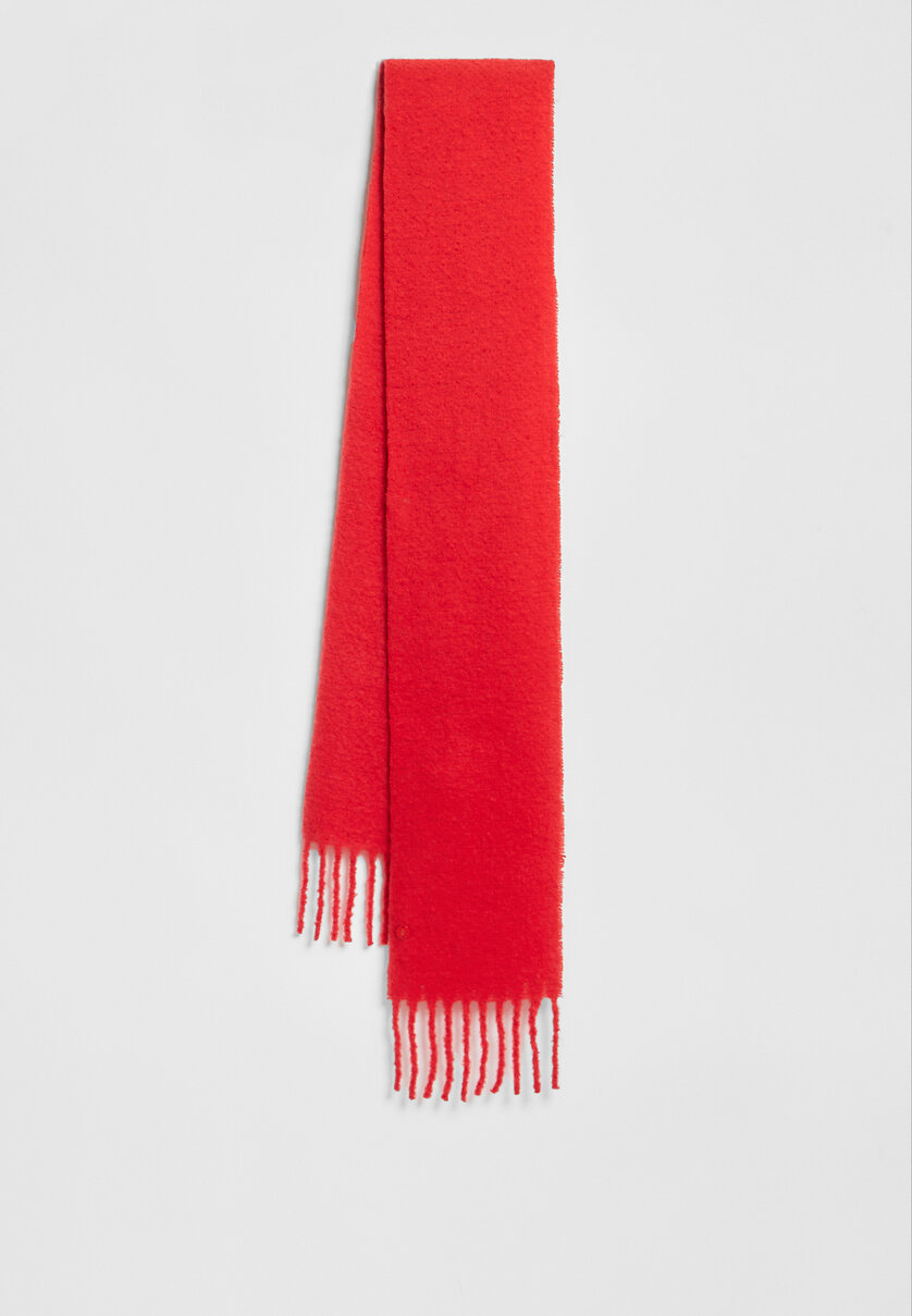 Solid-coloured scarf