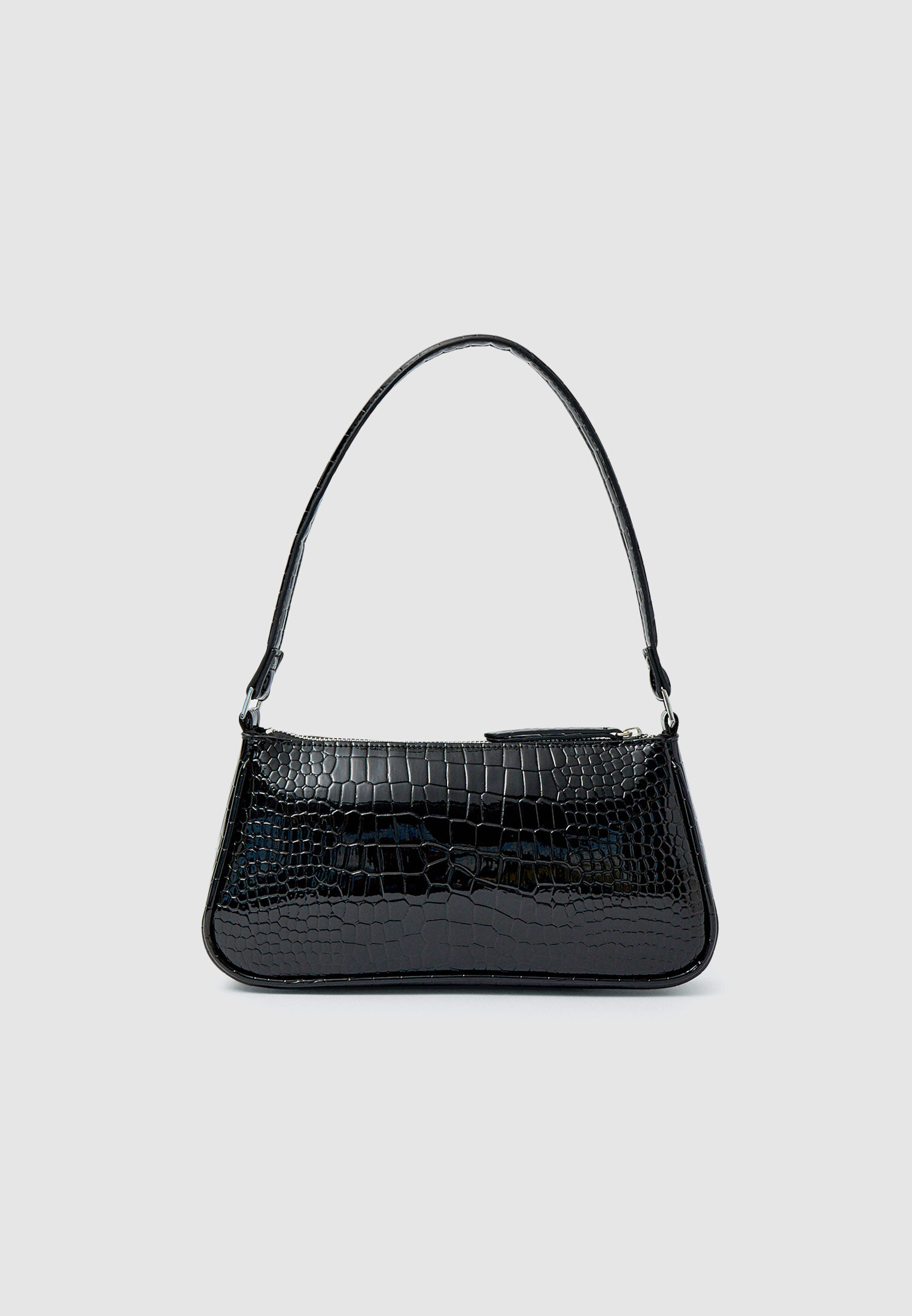 Mock croc crossbody bag with zip Women s fashion Stradivarius