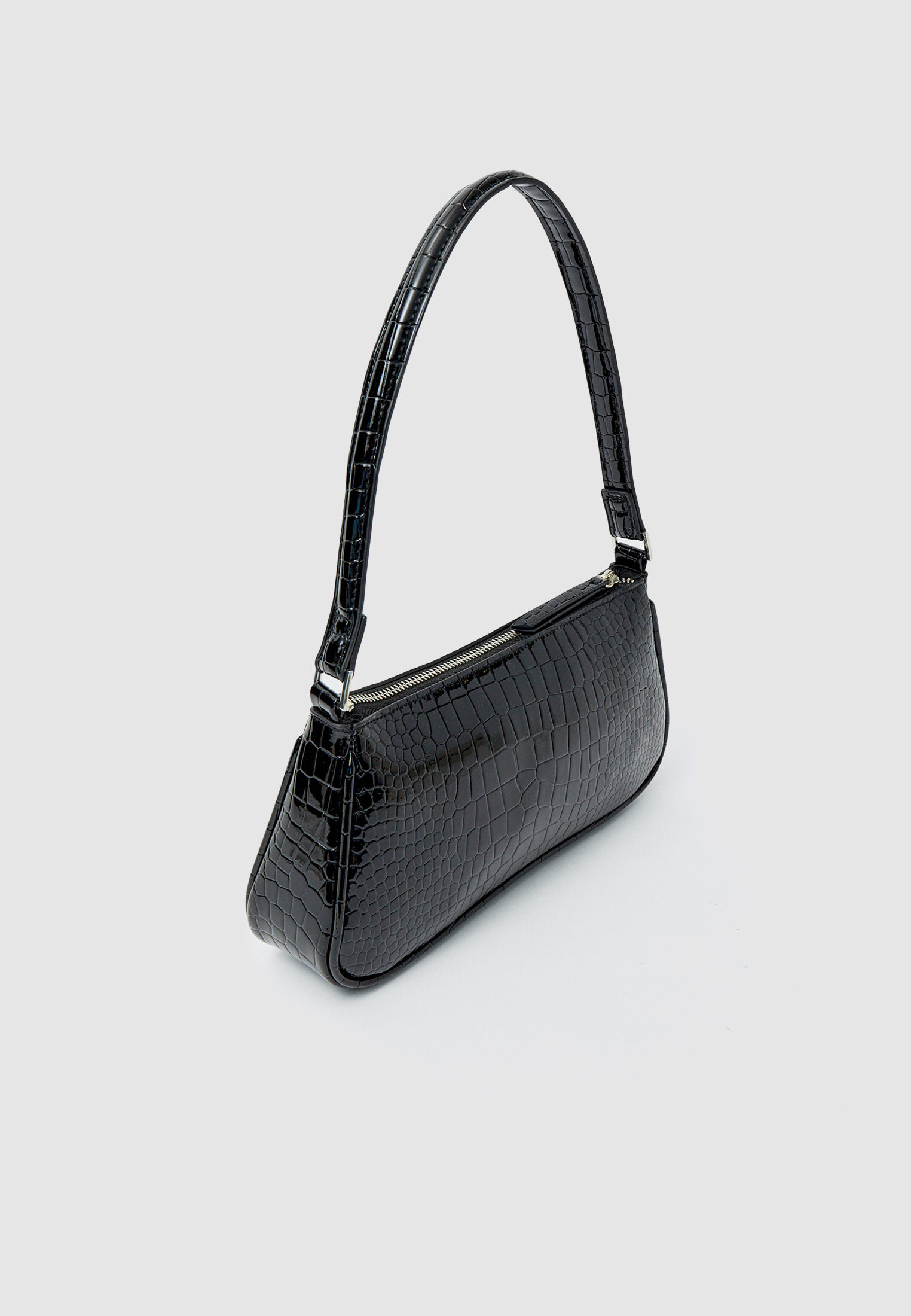 Mock croc crossbody bag with zip Women s fashion Stradivarius