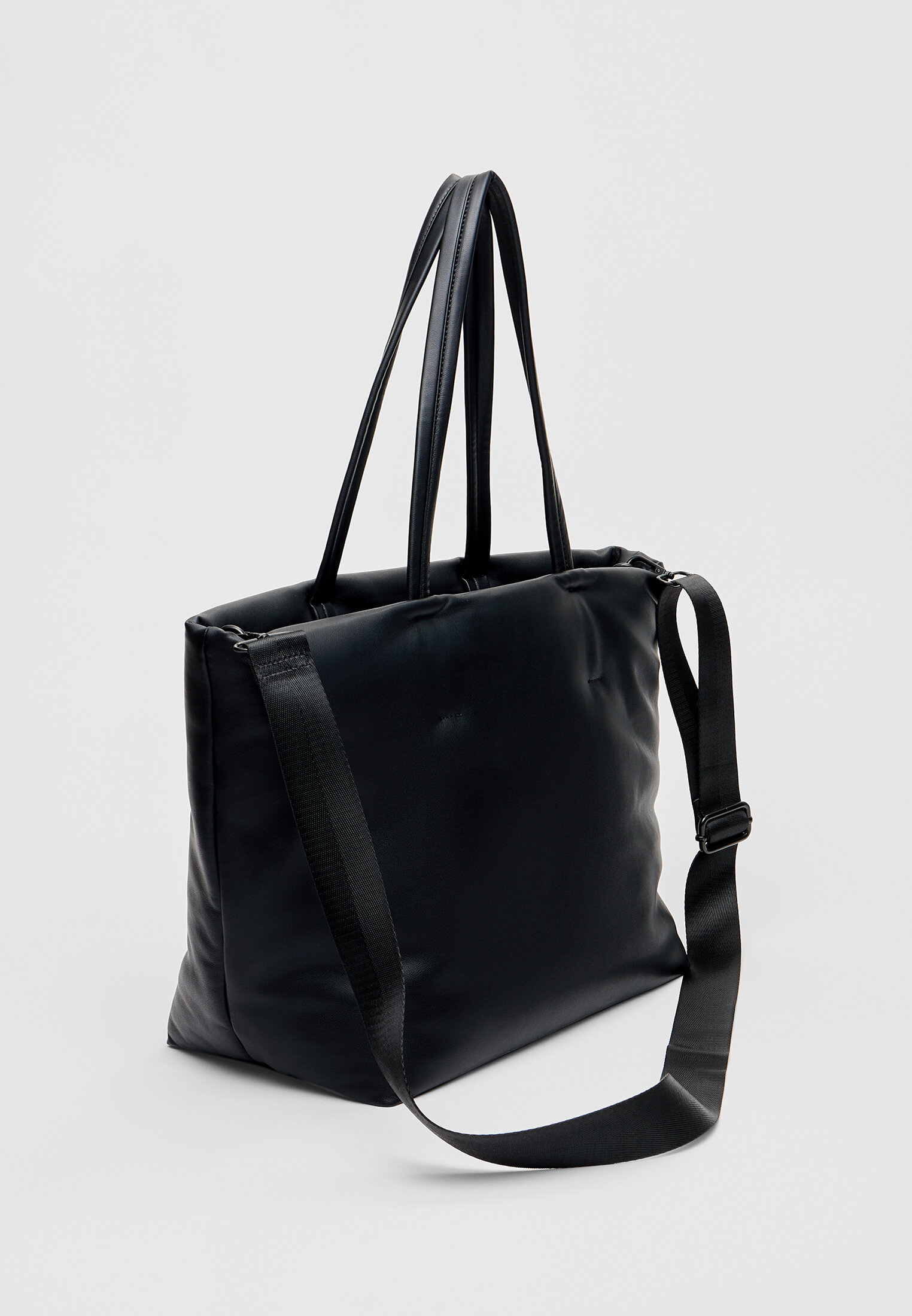 Quilted nylon tote online bag zara