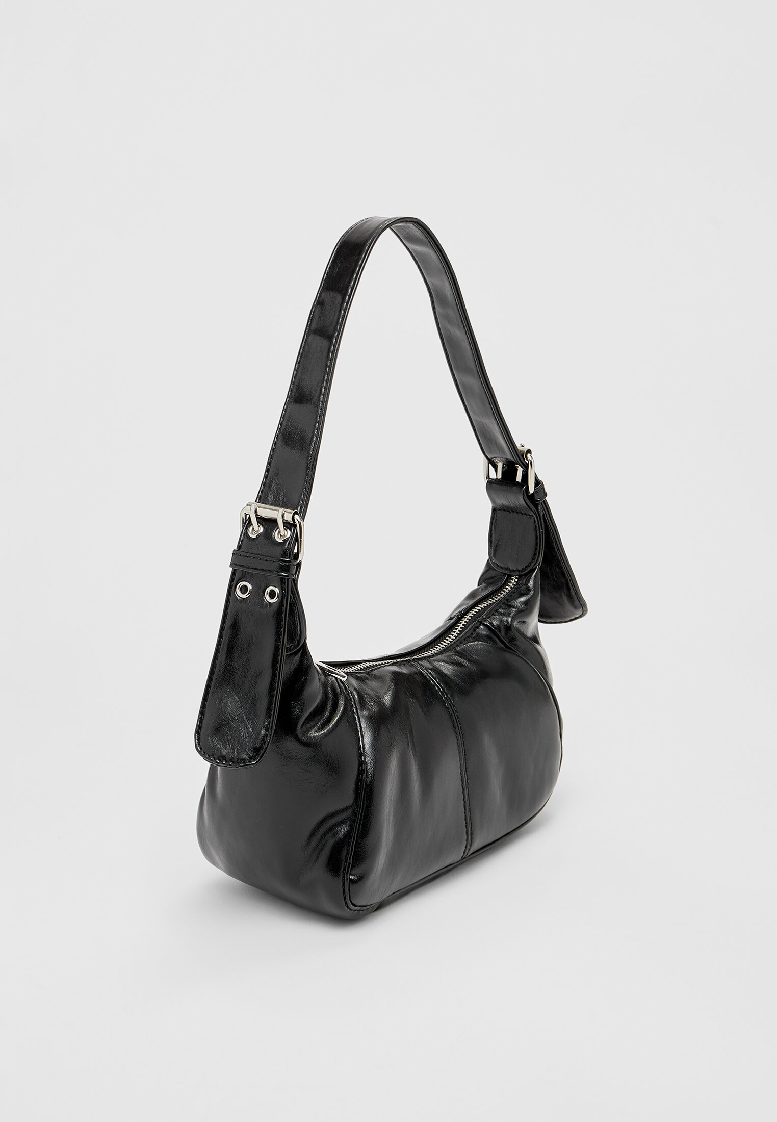 Leather shoulder hot sale bag women's