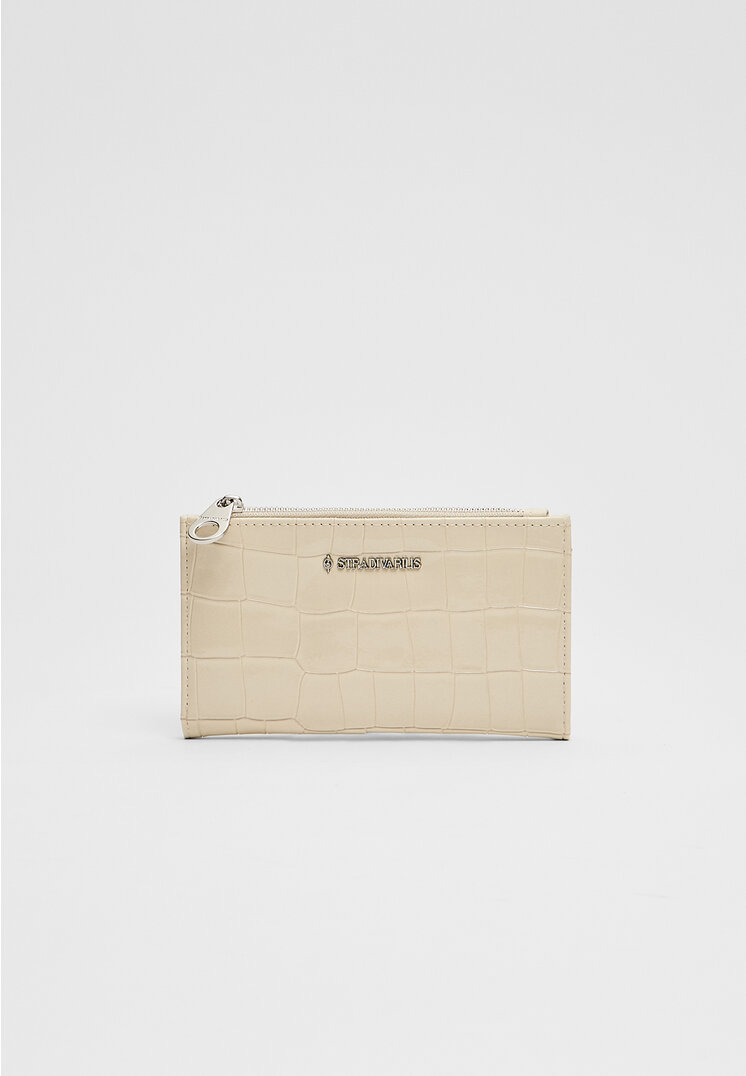 

Stradivarius Torebka basic z zapięciem na suwak Ecru OS