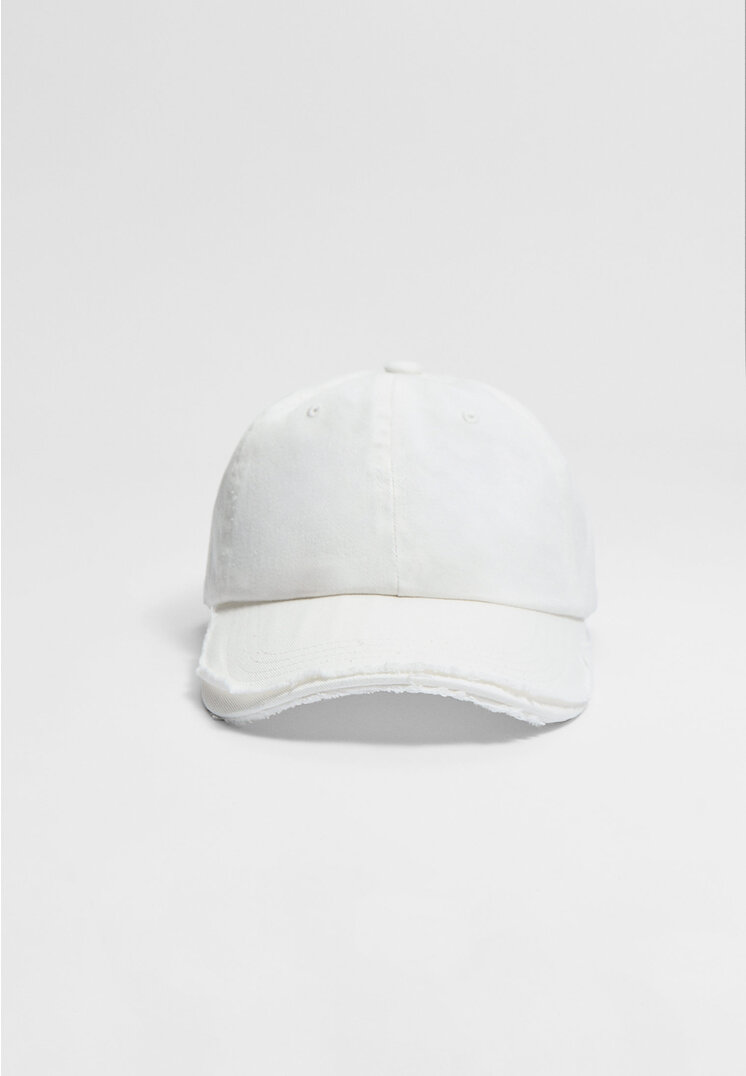 

Stradivarius Basecap im Used-Look Weiß OS