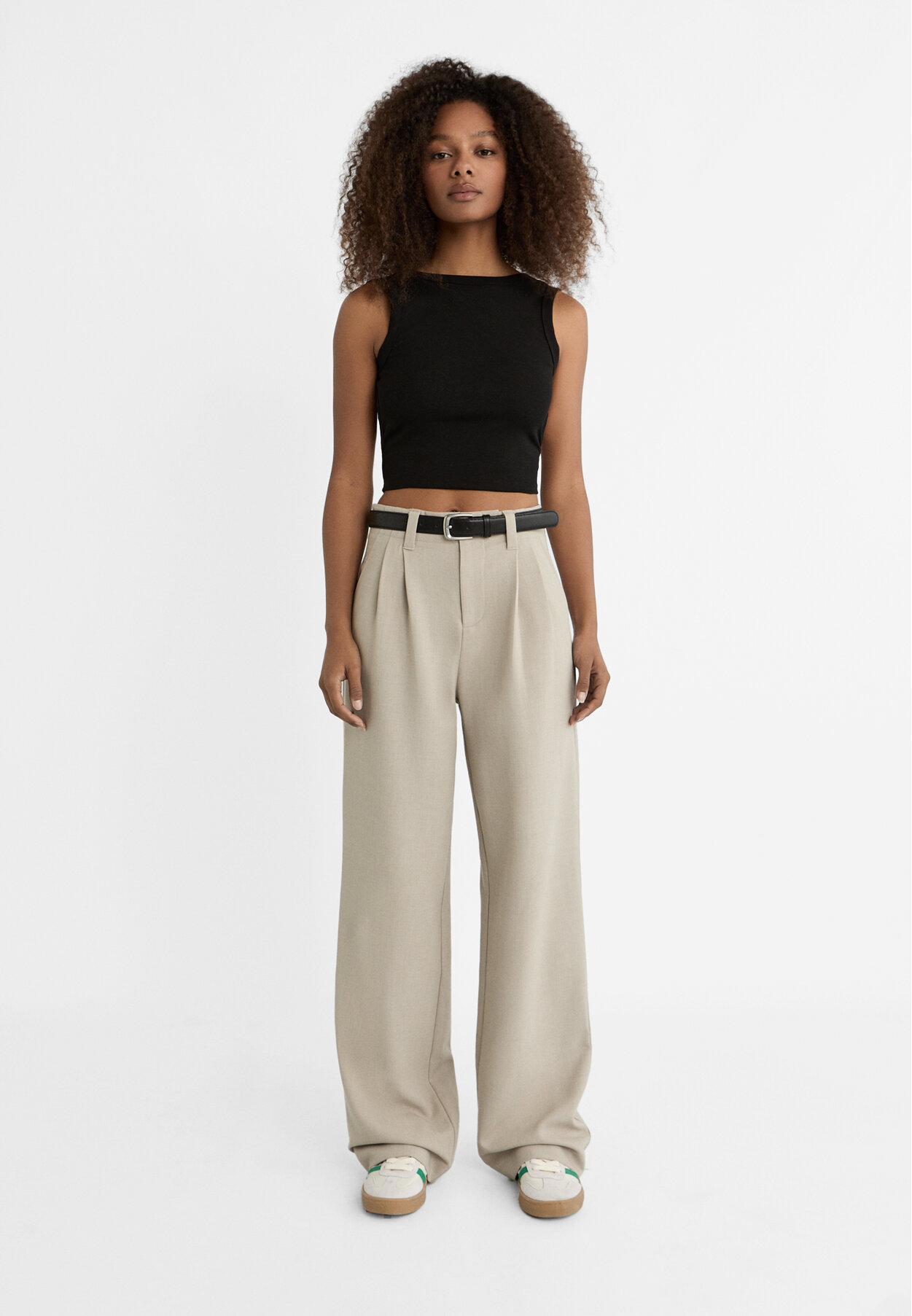 Pantalon en cuir discount stradivarius