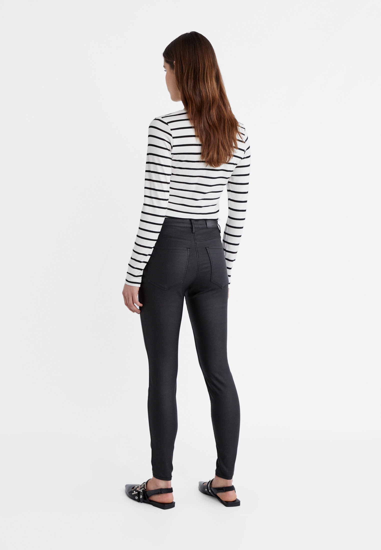 Stradivarius discount pantalon enduit