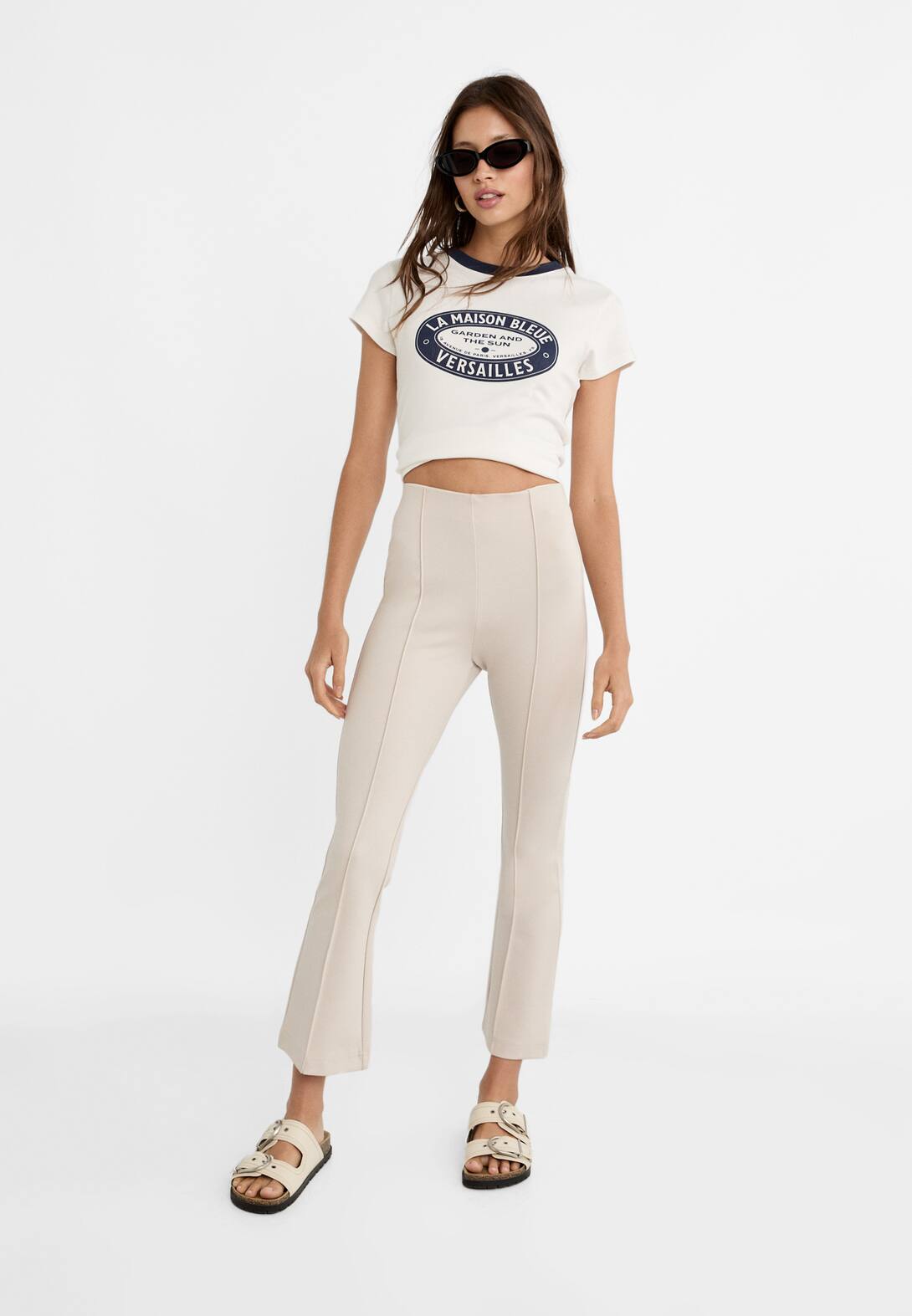 Kick flare trousers