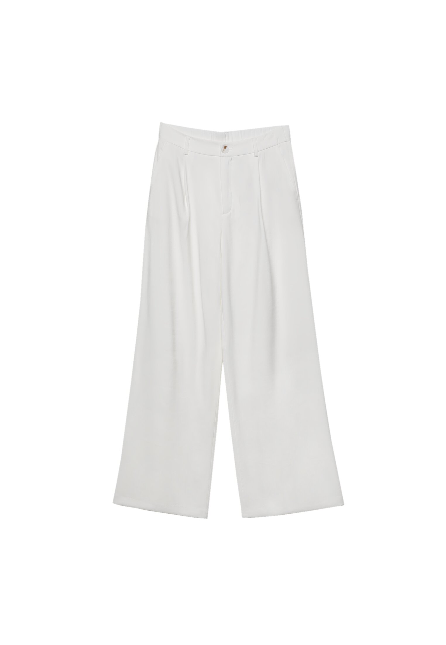 Smart white clearance cropped trousers