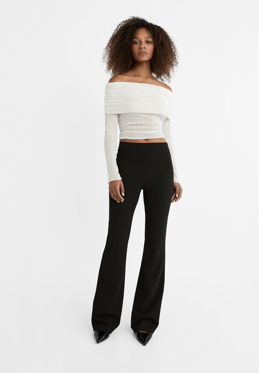 Women's flared trousers | Stradivarius United States