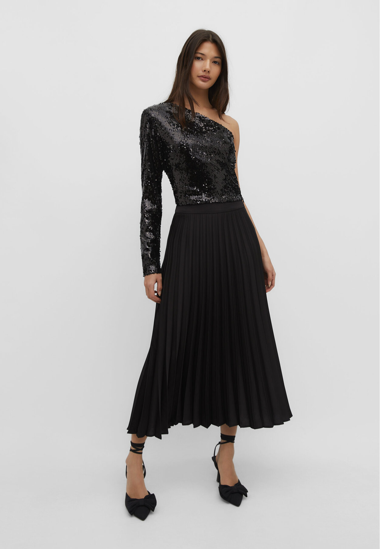 Stradivarius jupe on sale plissée