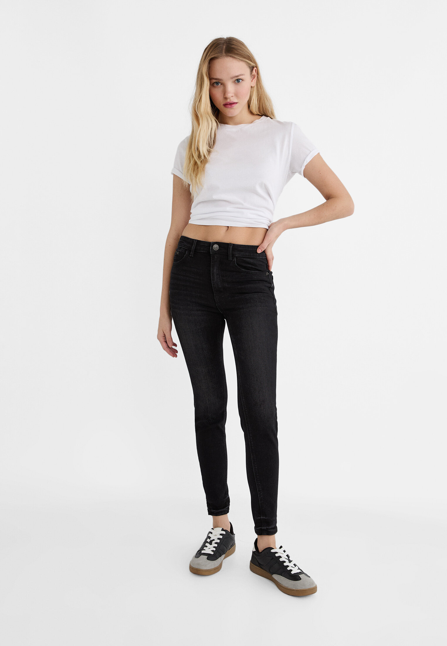 Stradivarius striped hot sale jeans