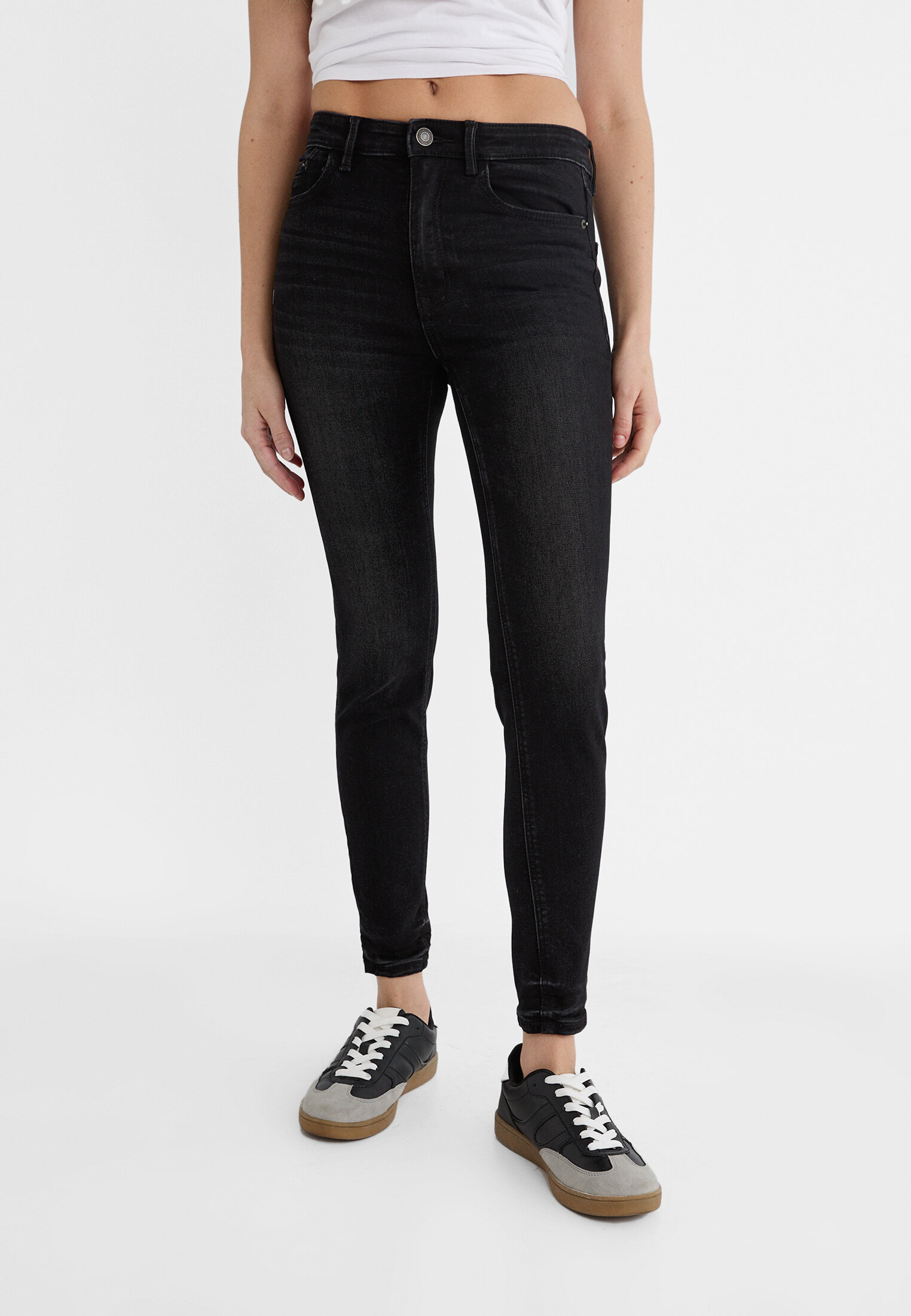 Stradivarius skinny hot sale low waist