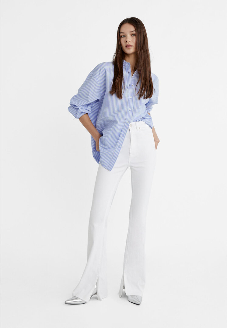 Stradivarius D74 Flare slit White 12
