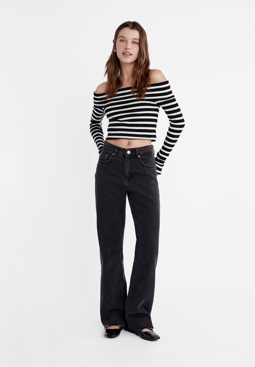 Jean D92 wide regular Mode femme Stradivarius France