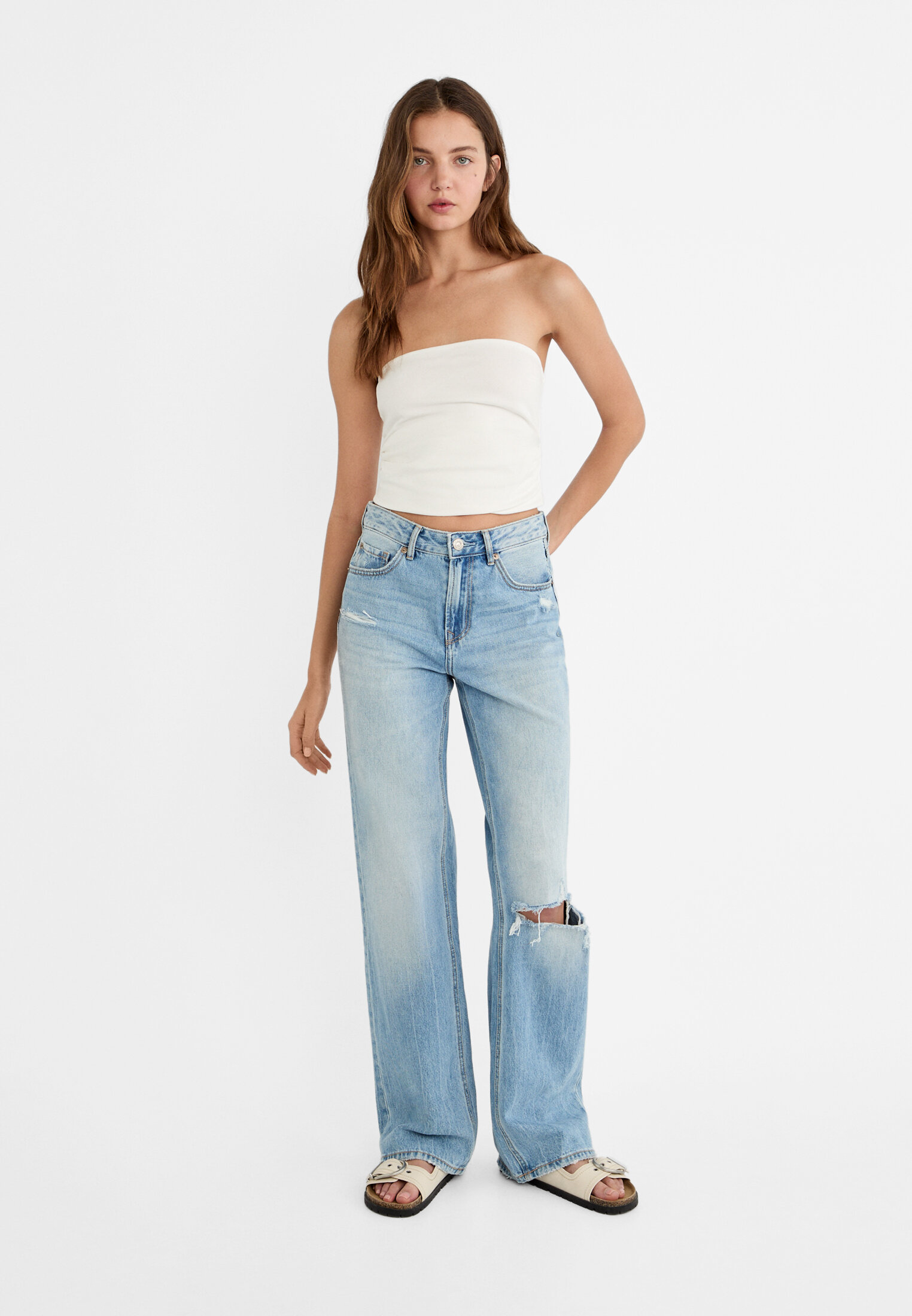 Salopette on sale jeans stradivarius