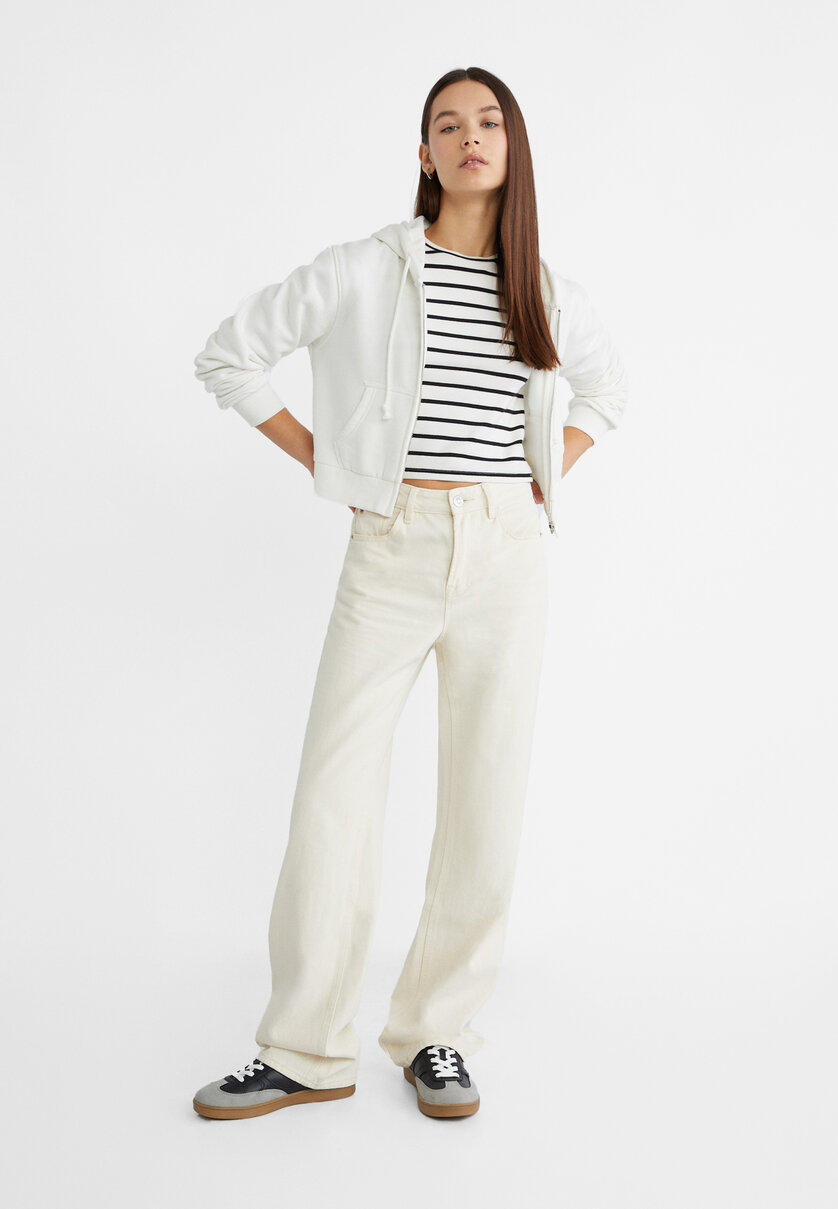 Straight-Fit-Jeans für Damen | Stradivarius Deutschland
