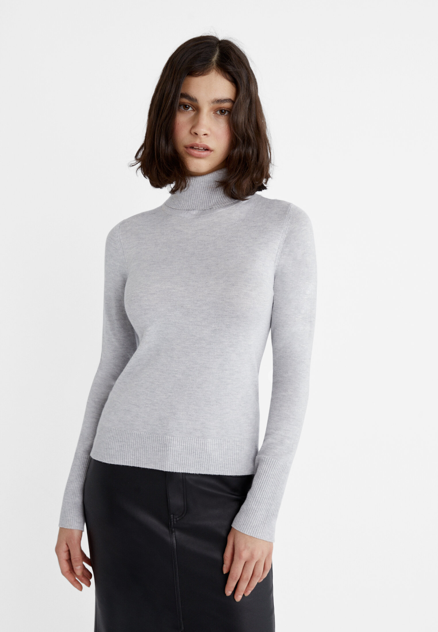 Pull avec col montant Mode femme Stradivarius France