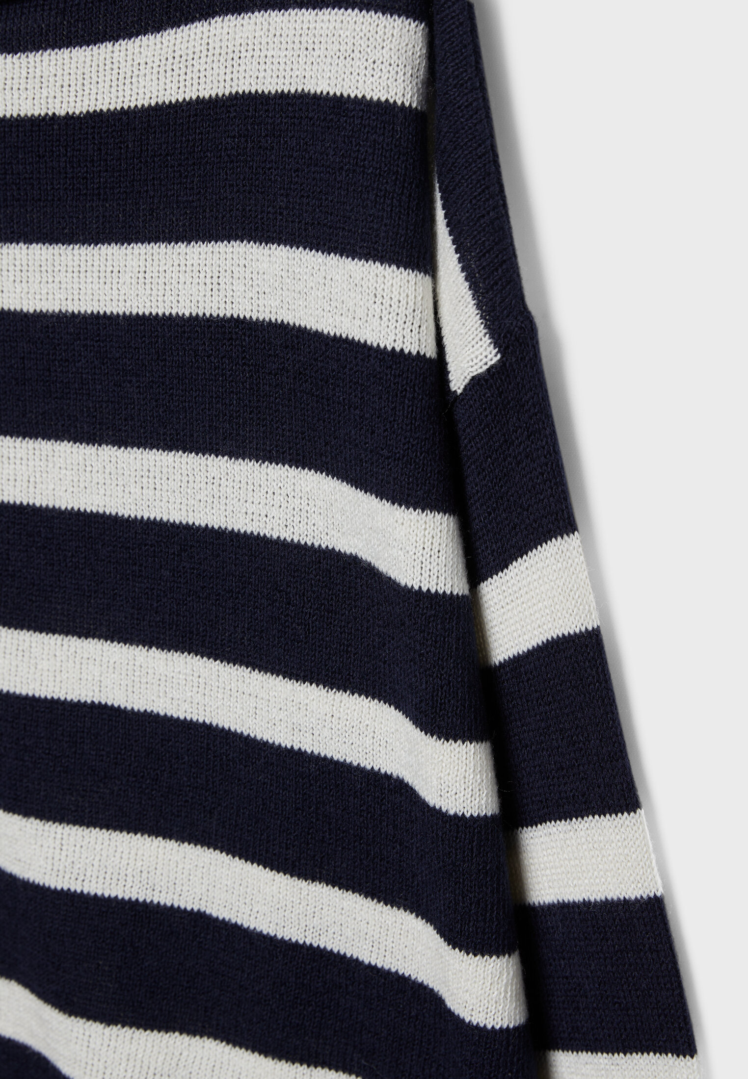 Striped boat neck knit sweater - Women's fashion | Stradivarius 