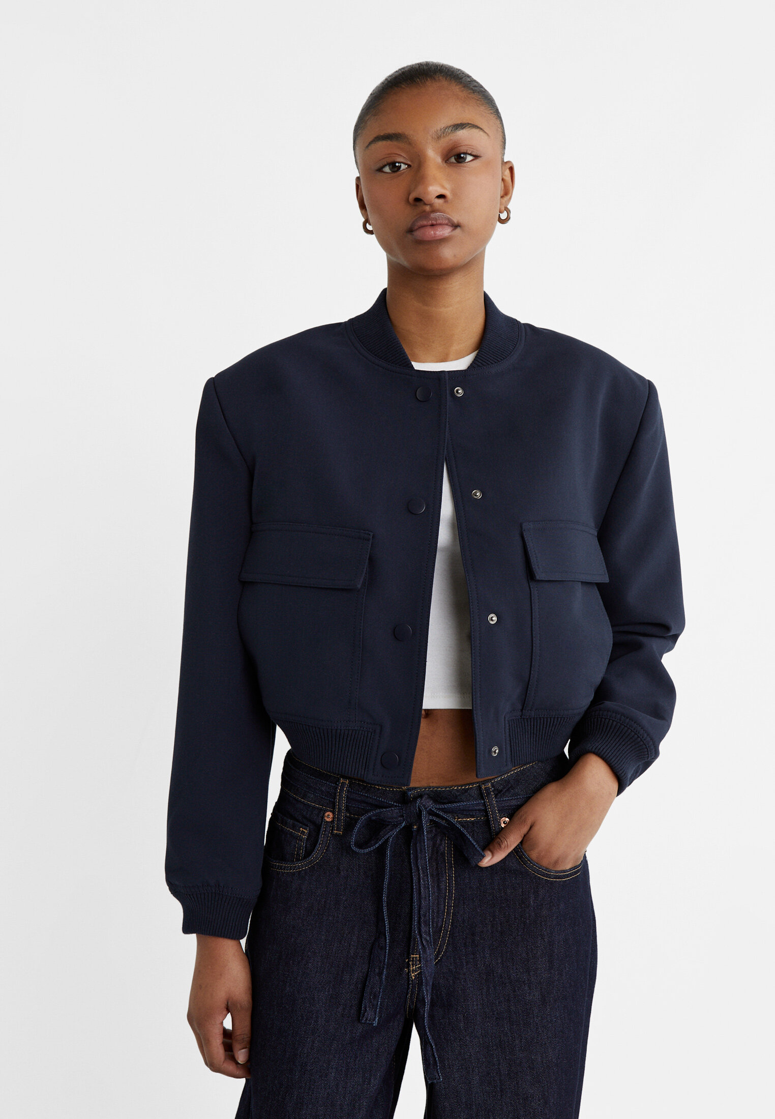 Bomber jacket with pockets - Women's fashion | Stradivarius United