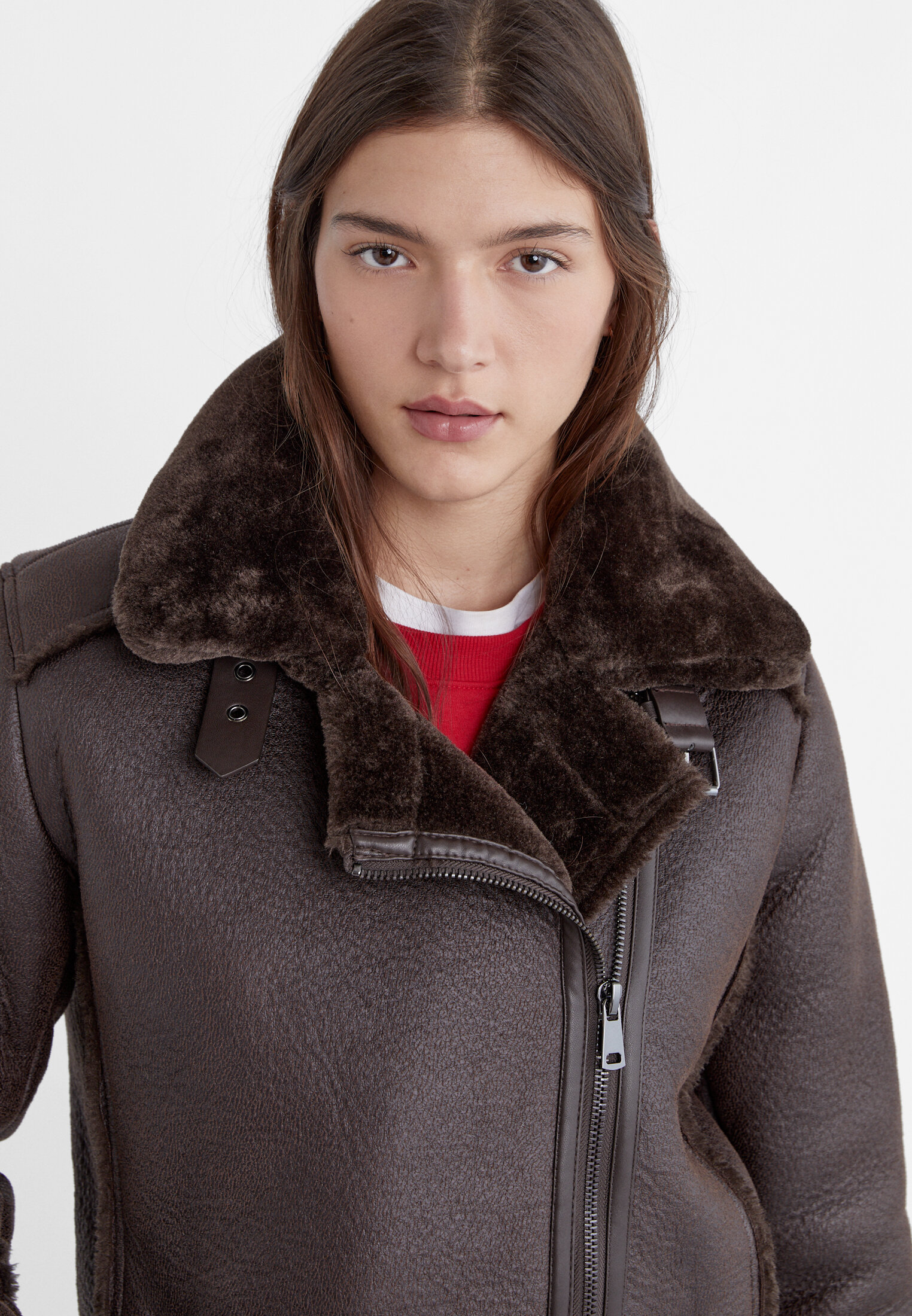 Warehouse hot sale shearling jacket