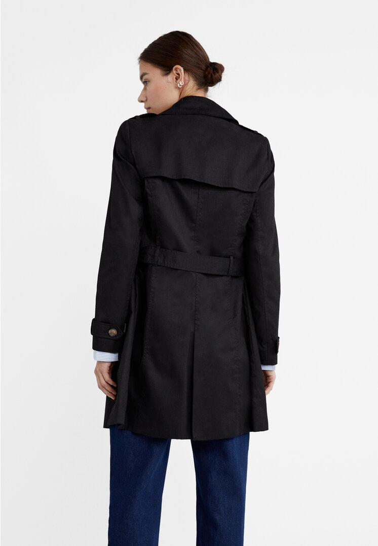 Stradivarius Short trench coat  Black M