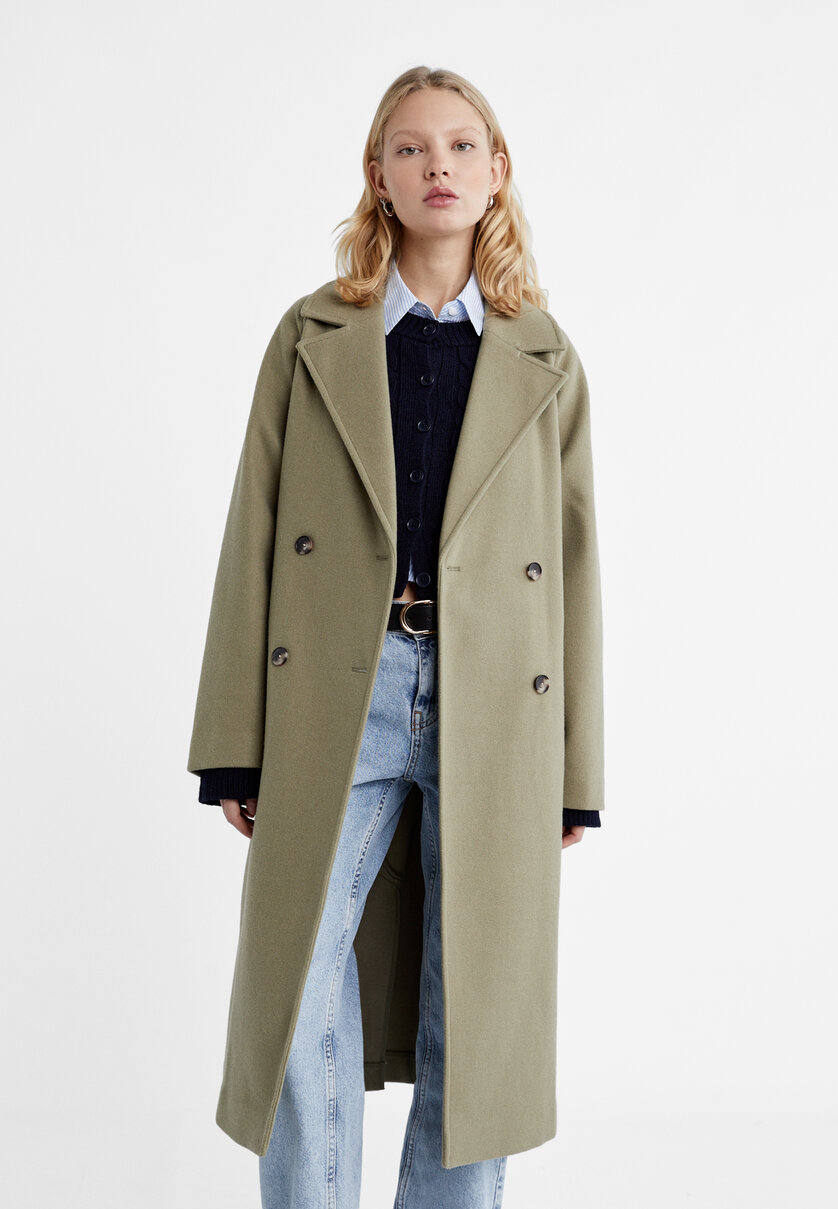 Soft-touch trench coat