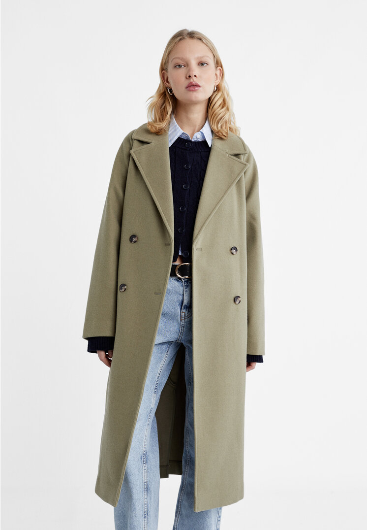 

Stradivarius Weicher Trenchcoat Khaki L