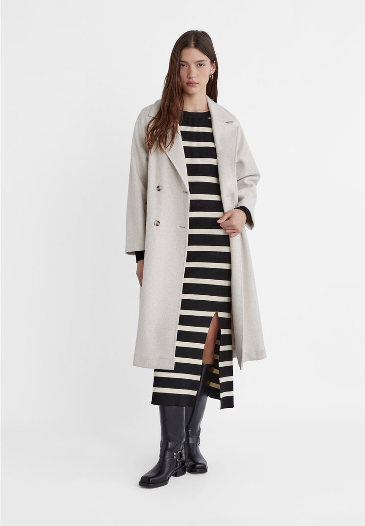 Long soft trench on sale coat