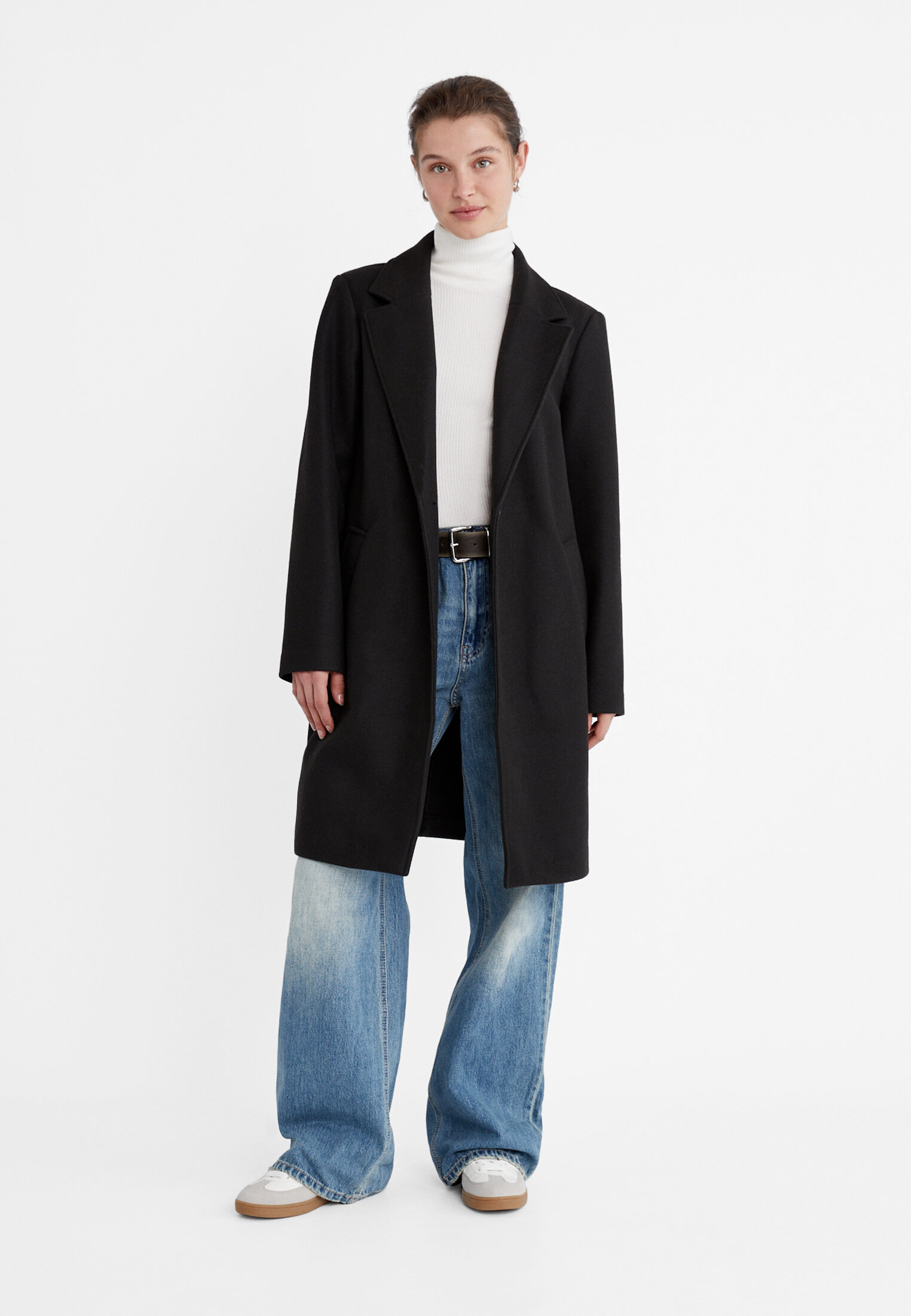 Manteau bleu online stradivarius