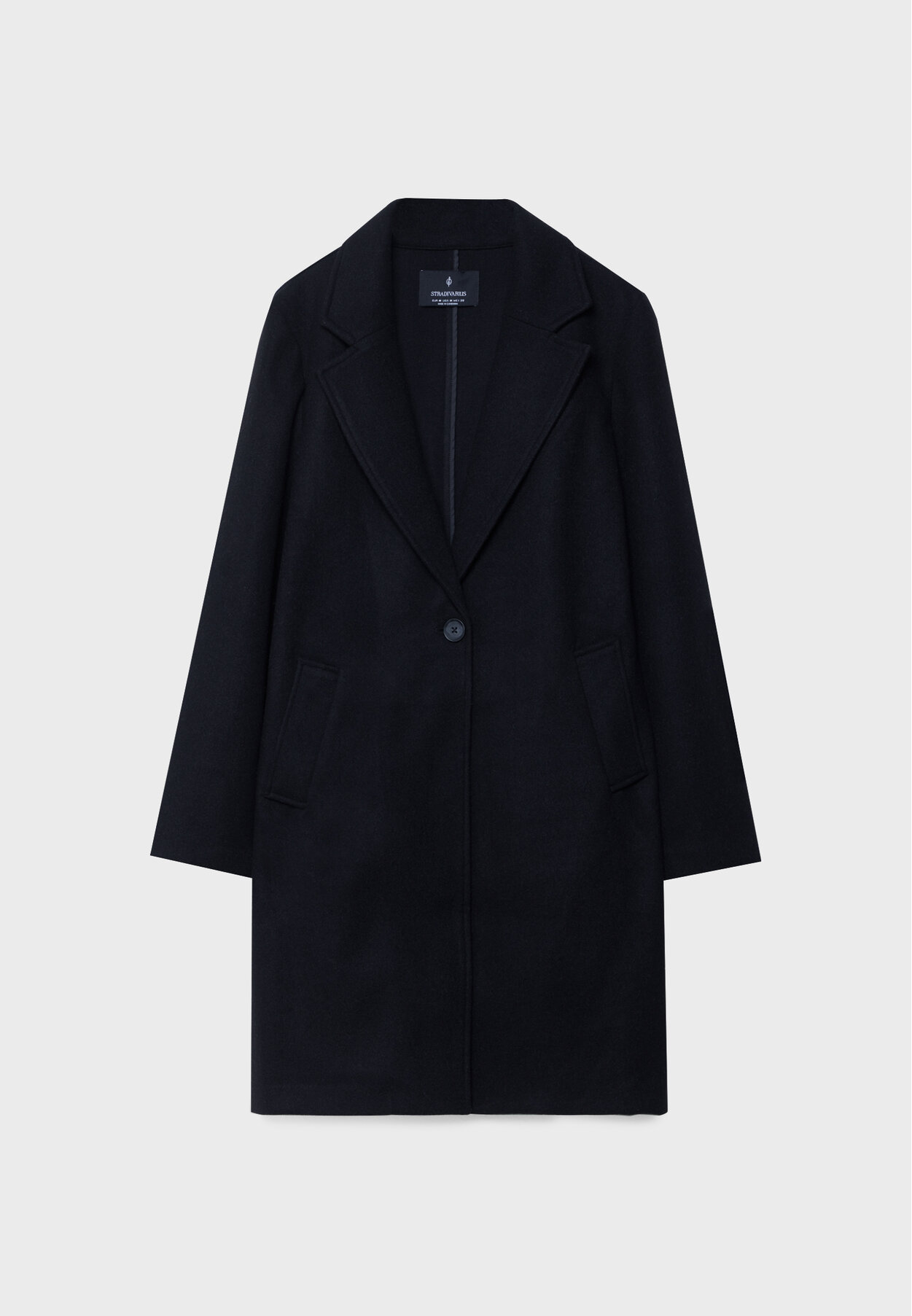 Stradivarius best sale black coat