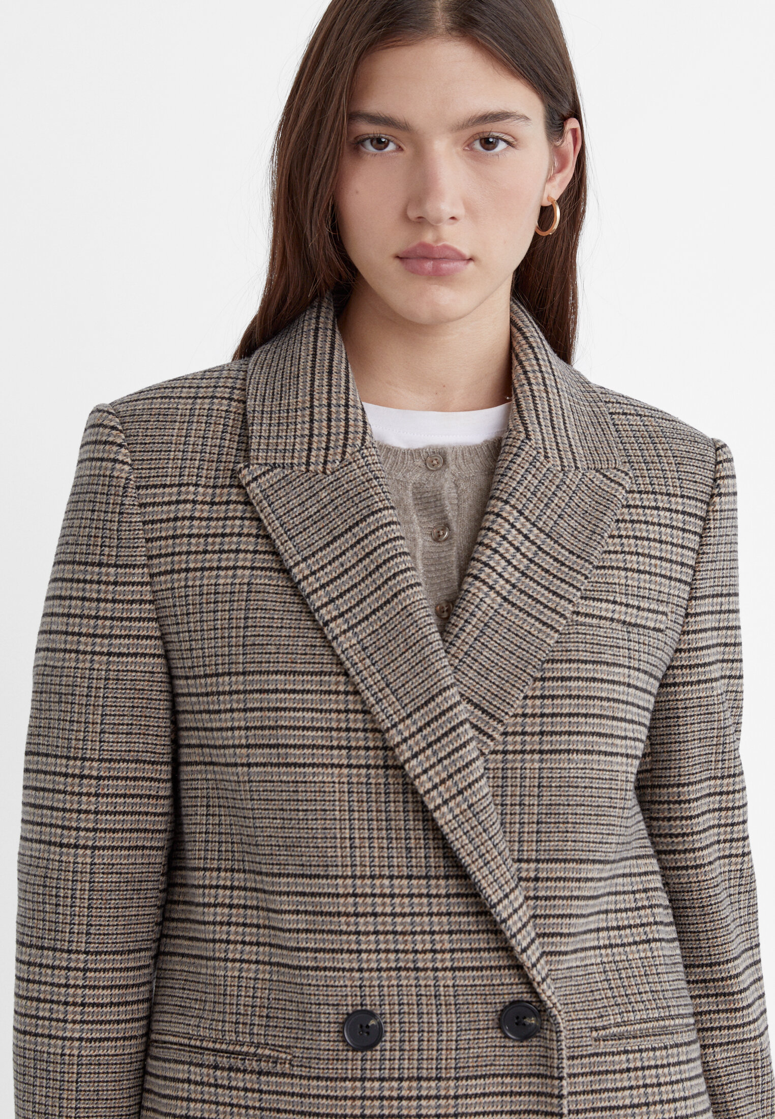 Fitted double hotsell breasted blazer