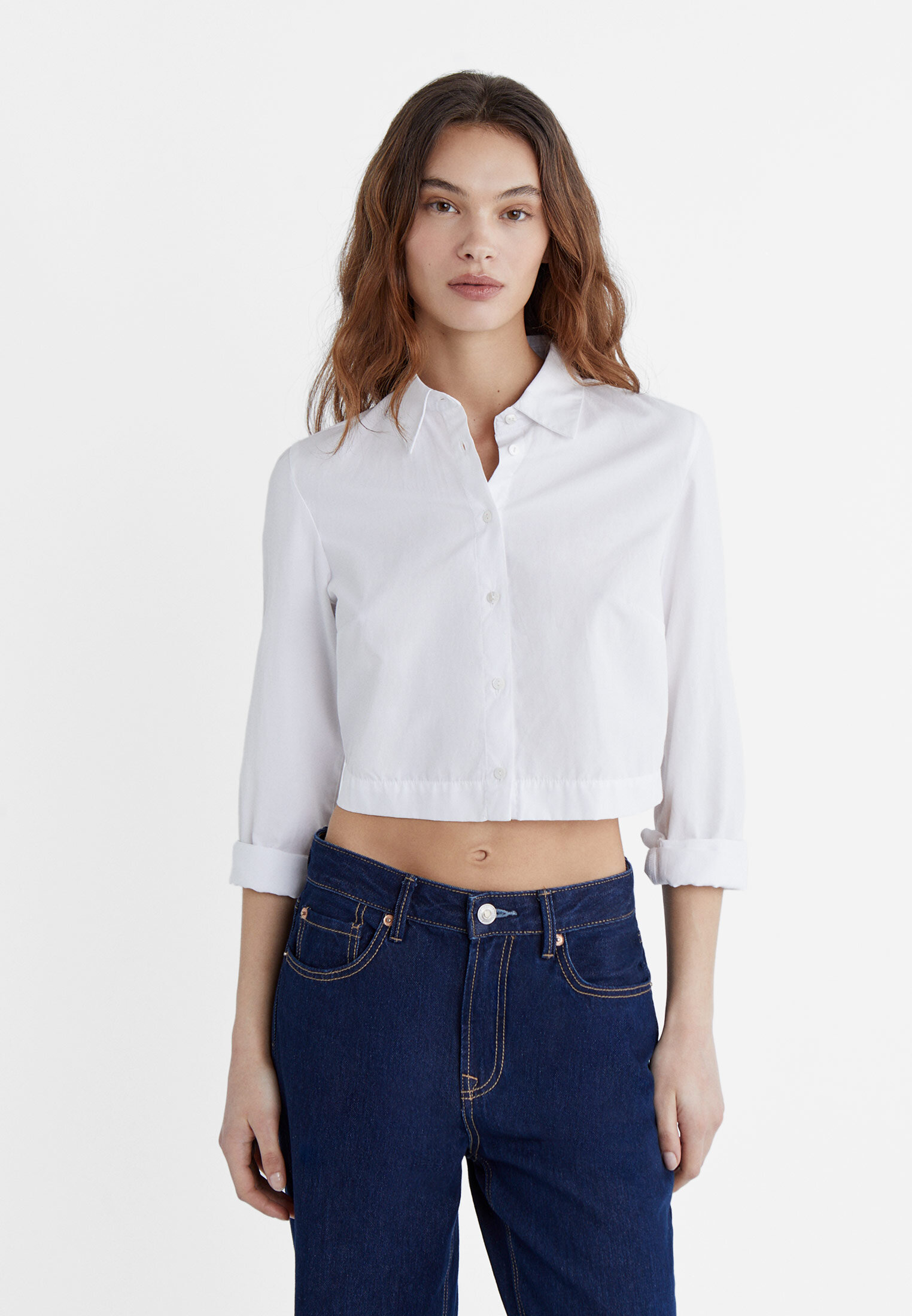 Stradivarius cheap blusa blanca