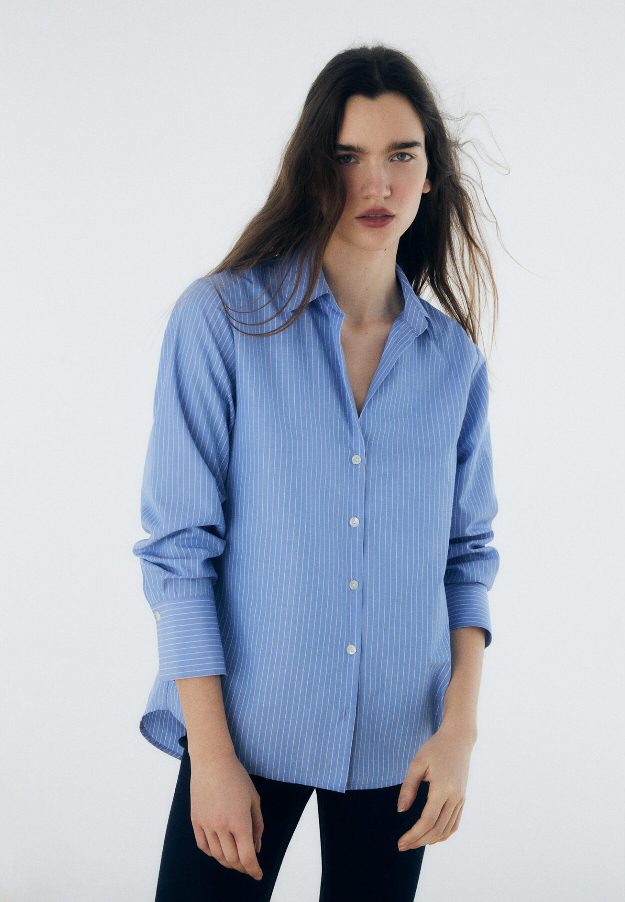 Stradivarius camisa topos best sale