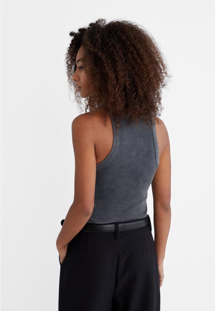 Basic racerback tank top - Women's fashion