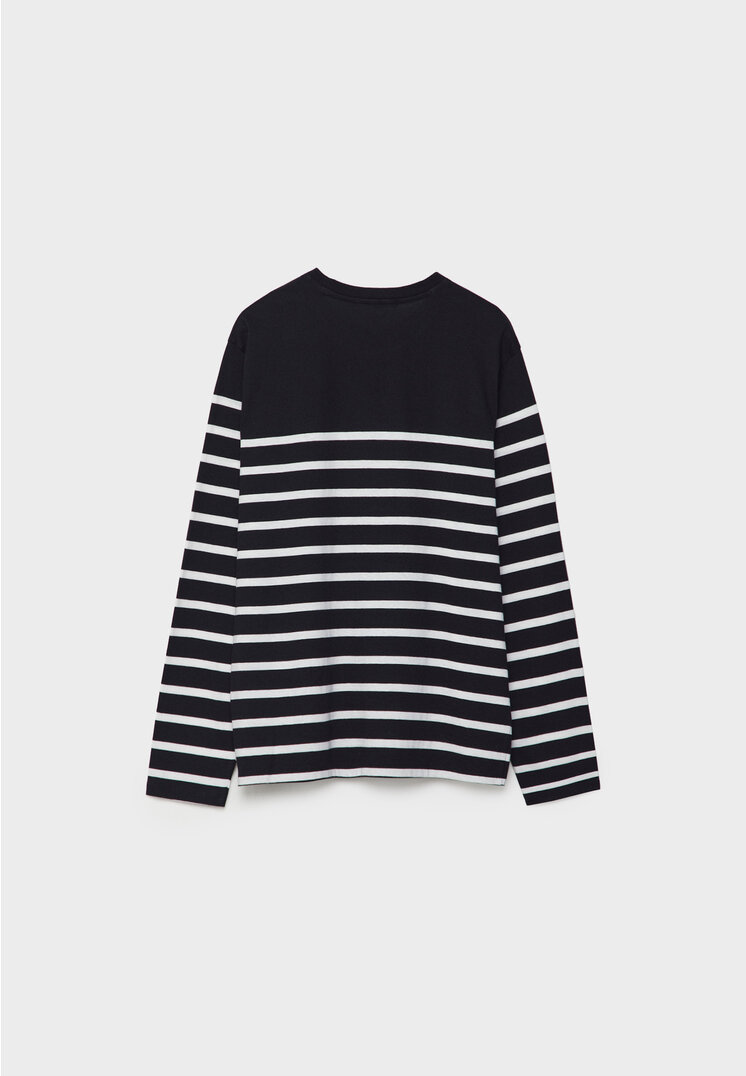 Striped cotton T shirt Women s fashion Stradivarius Canada