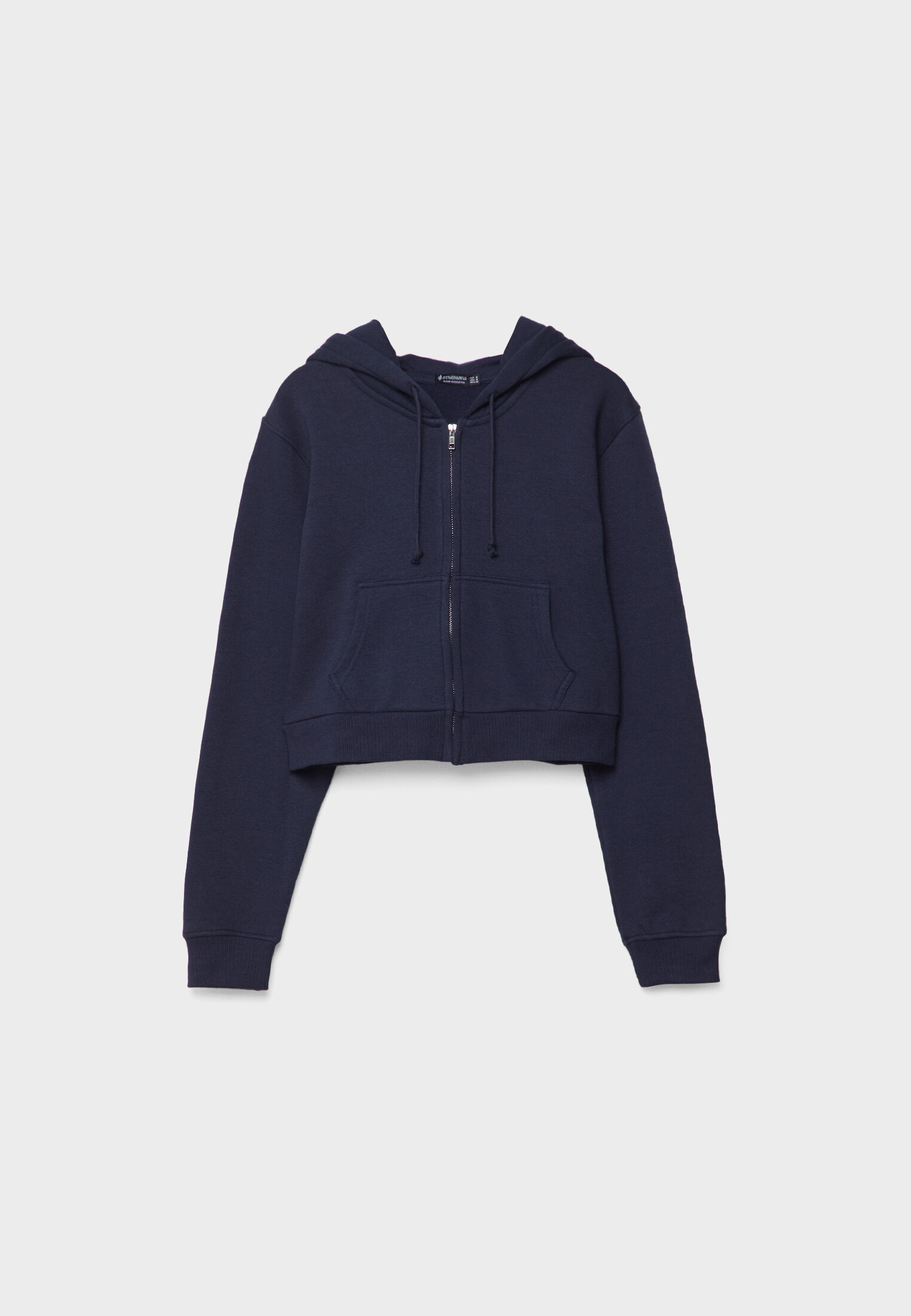 H&m cropped discount zip up hoodie