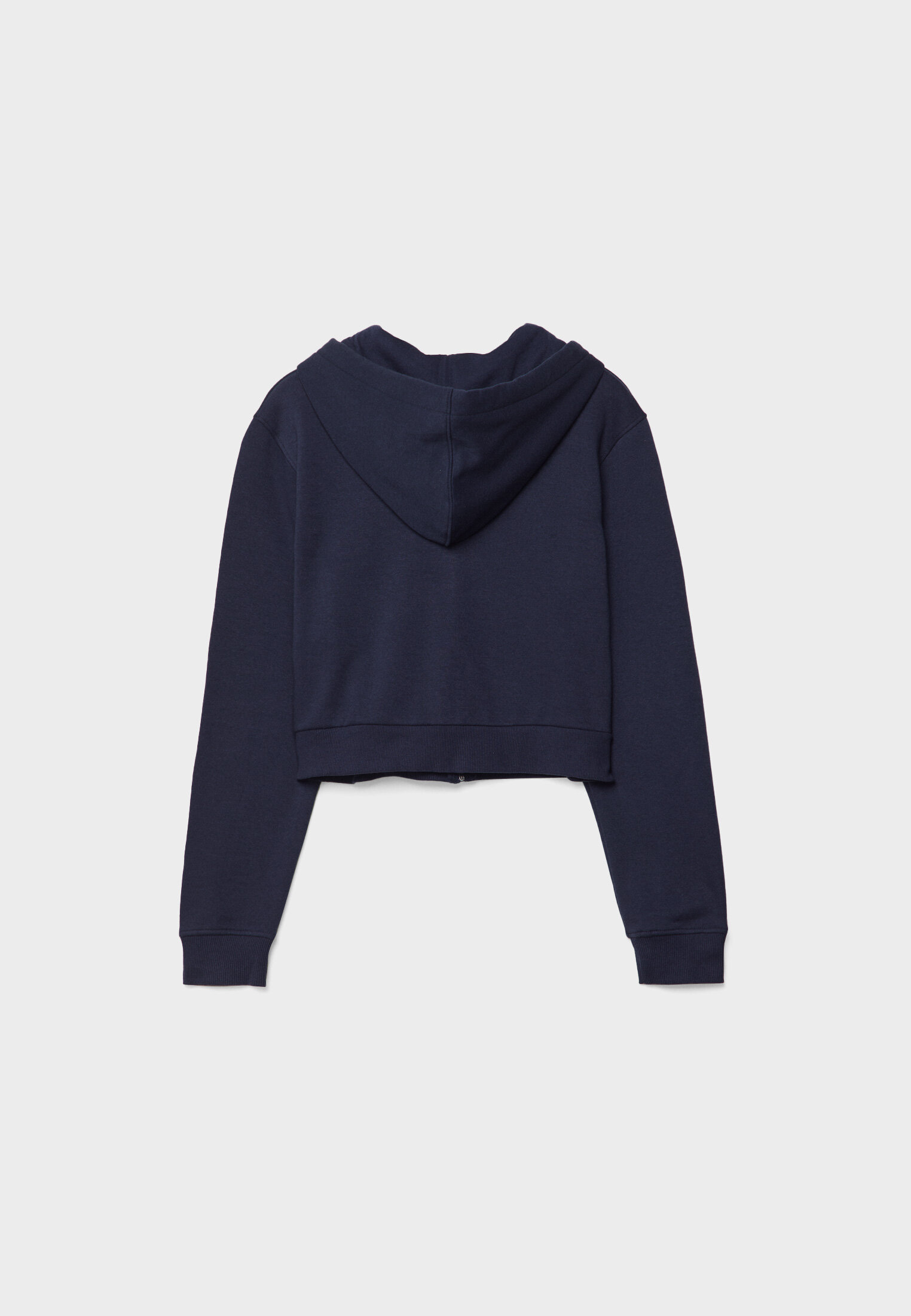 Cropped sweatshirt hotsell with zip