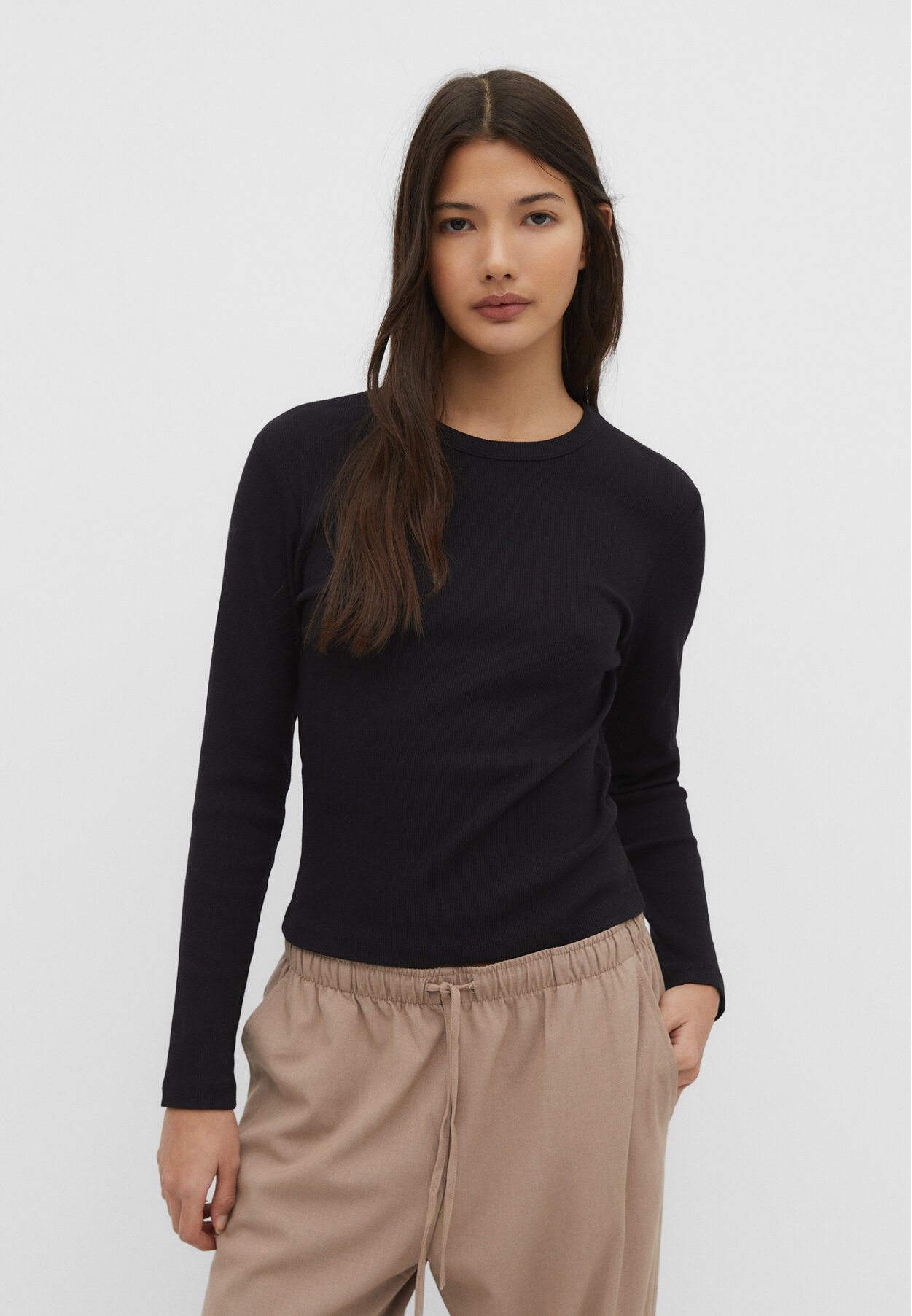Women’s long sleeve T-shirts | Stradivarius United States