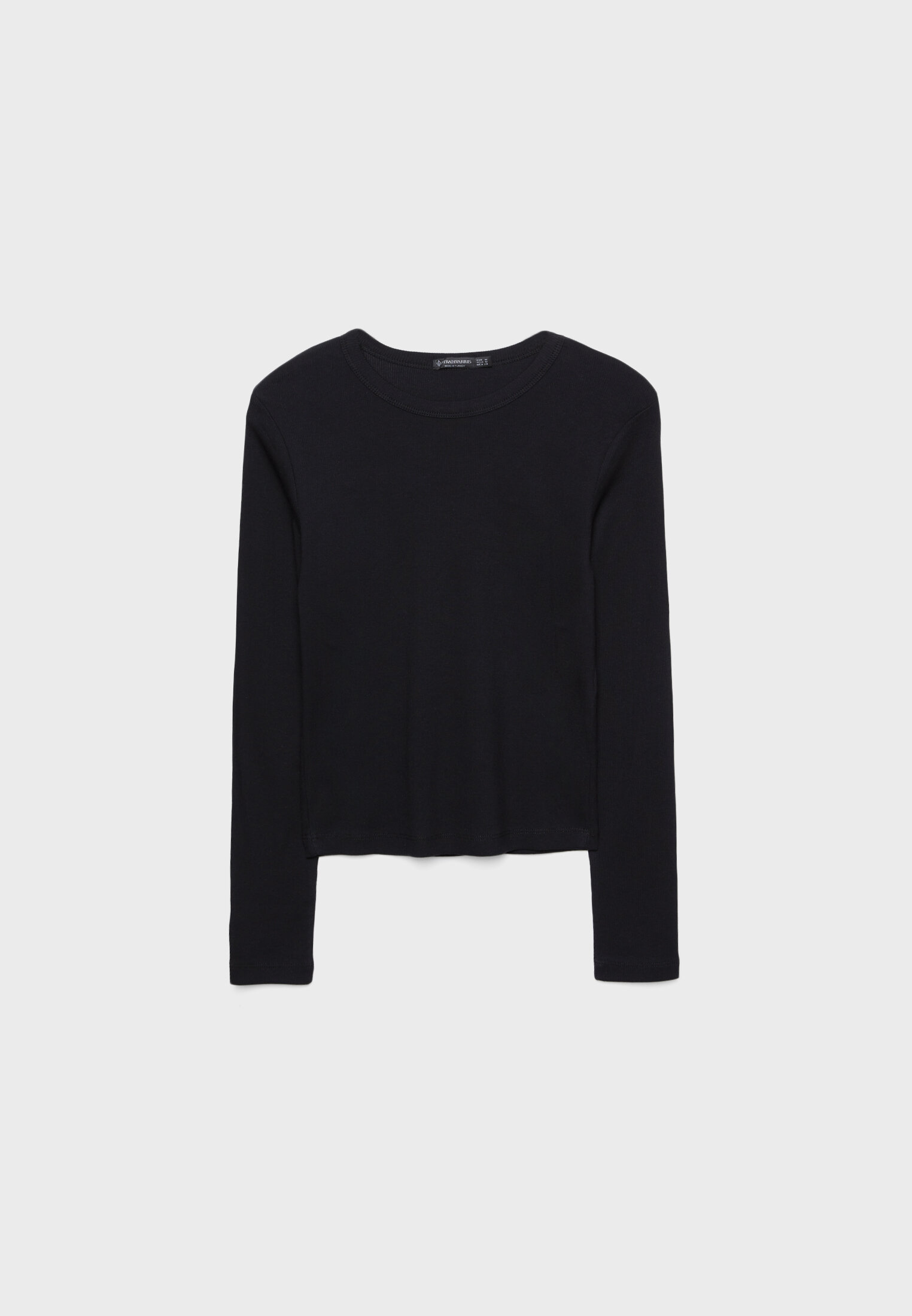 Long sleeve ribbed T-shirt