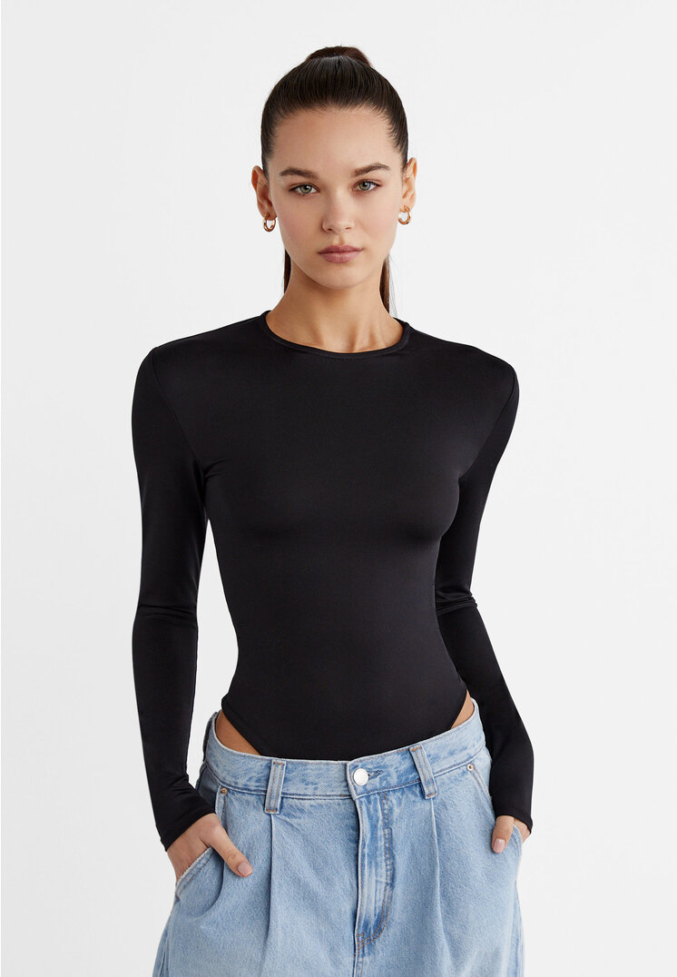 

Stradivarius Basic-Body aus Polyamid Schwarz S