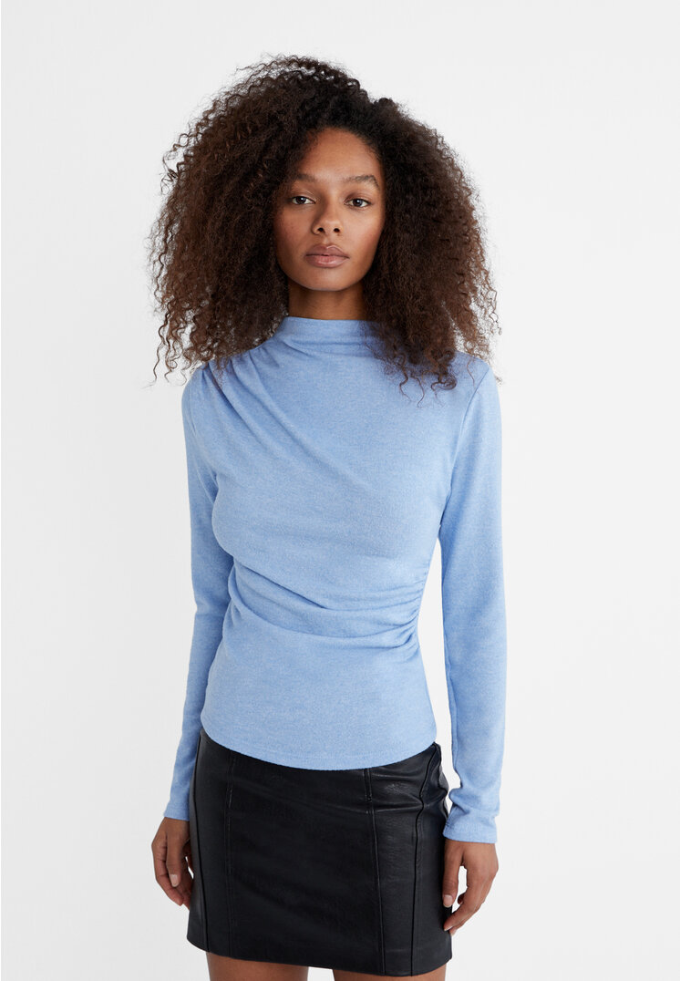 

Stradivarius Weiches Shirt Himmelblau L